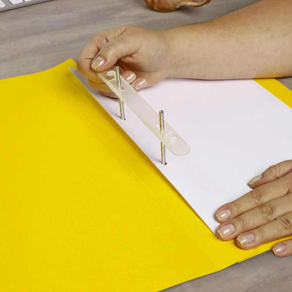 5 Avery Foolscap Spiral Spring File Yellow, 5 of 6