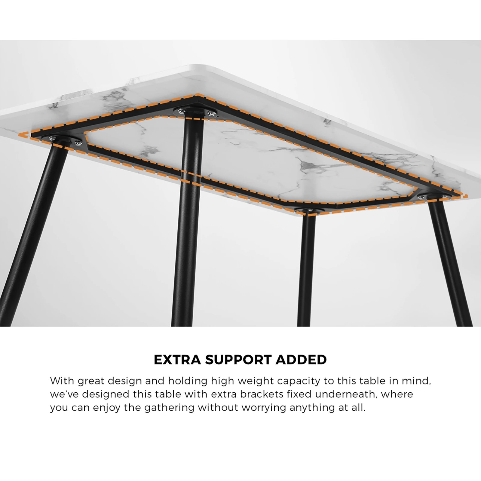 4 Oikiture 120cm Rectangle Dining Table With 6pcs Fabric Dining Chairs
 - Multi, 4 of 10