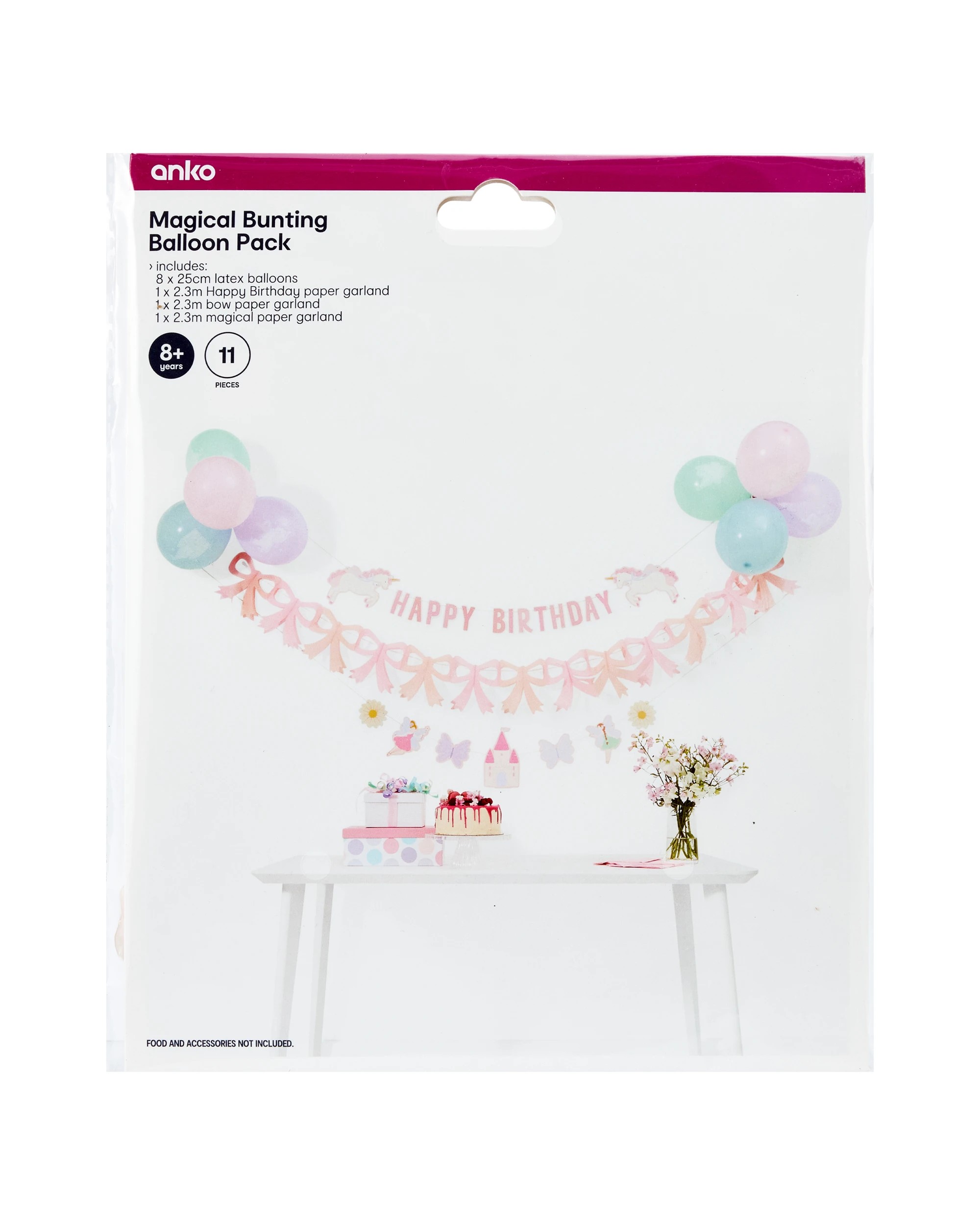 8 11 Piece Magical Bunting Balloon Pack, 8 of 8
