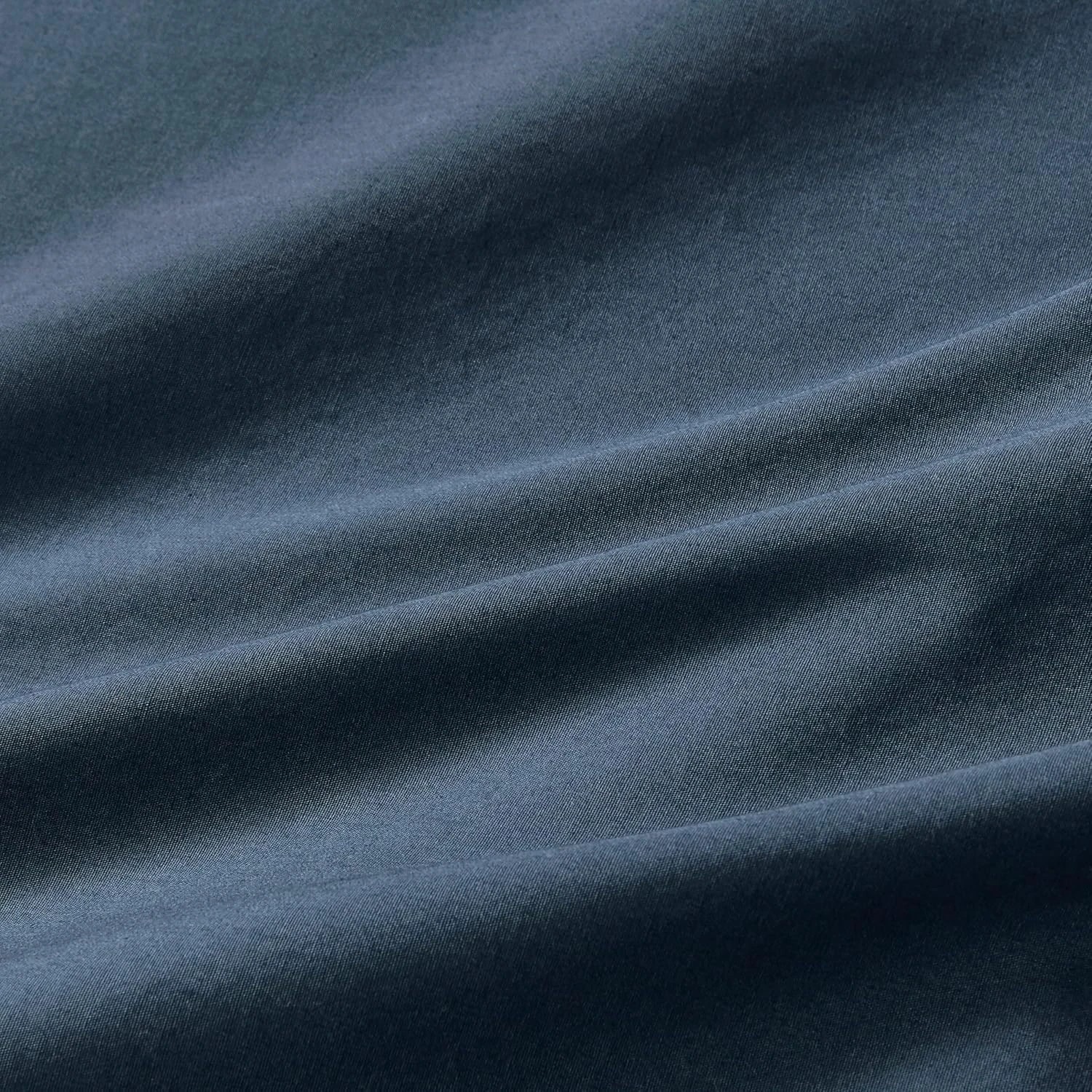 2 Gioia Casa Vintage Washed Cotton European Pillowcases Hypoallergenic - Dark Indigo, 2 of 3