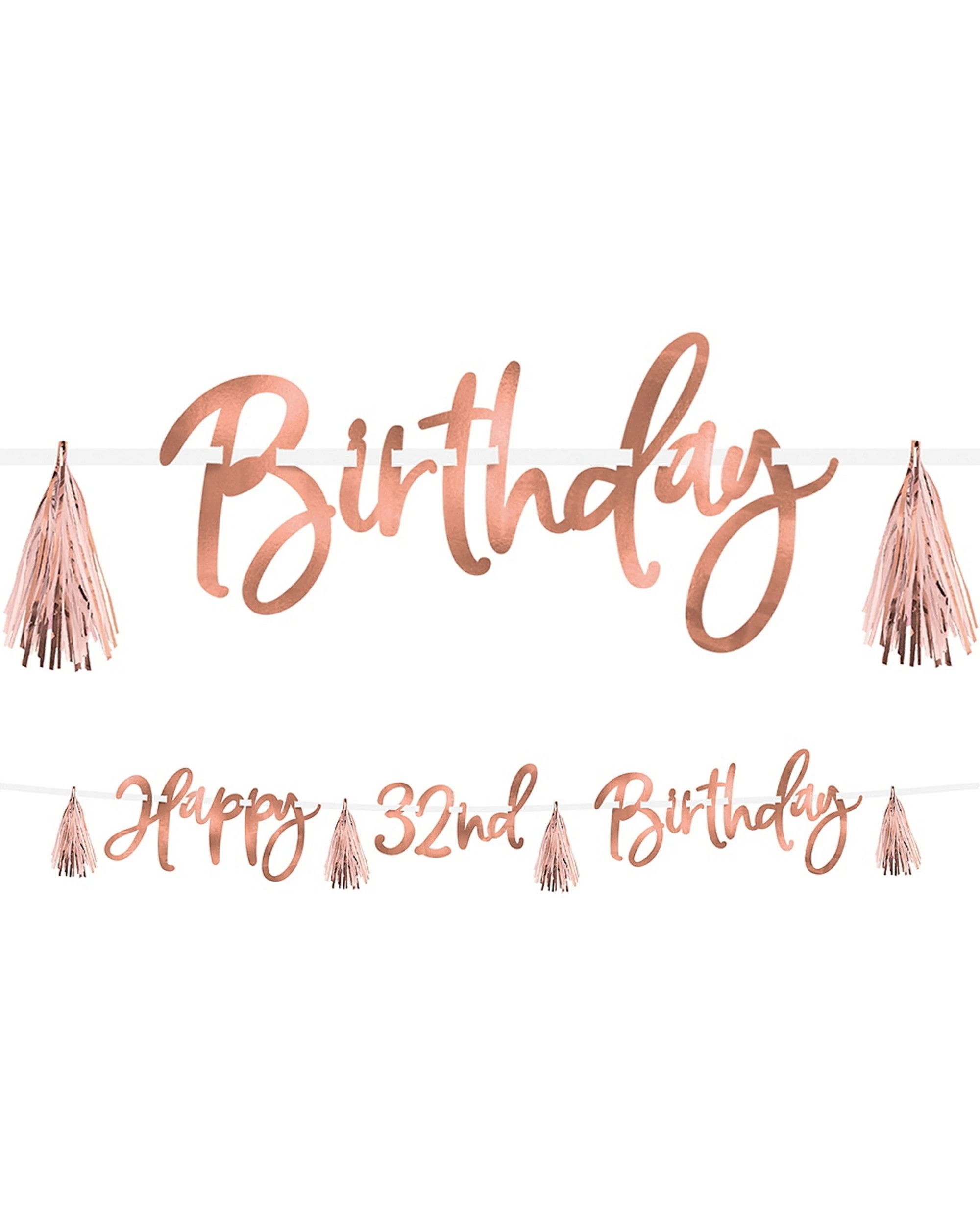 1 Amscan Inc. Blush Birthday Add an Age Banner Kit - Gold, 1 of 1