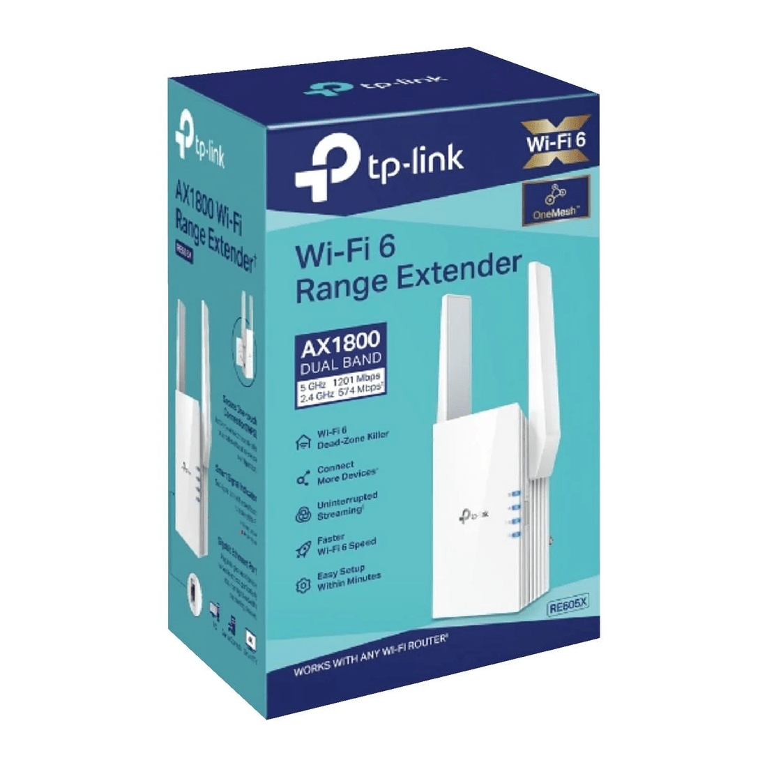 4 TP-Link RE605X AX1800 Wi-Fi Range Extender, 4 of 7