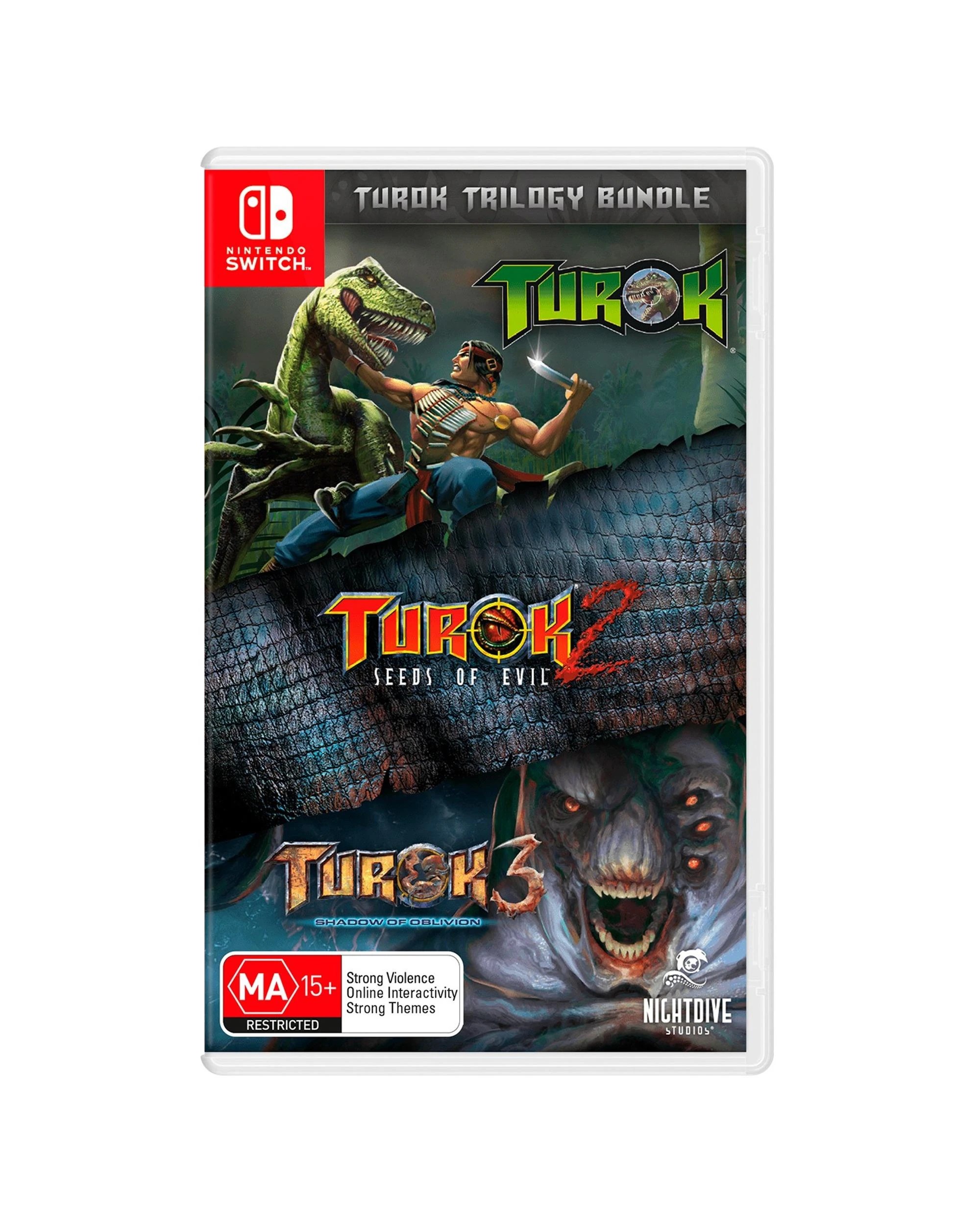 1 Nightdive Studios Turok Trilogy Bundle - Switch, 1 of 9