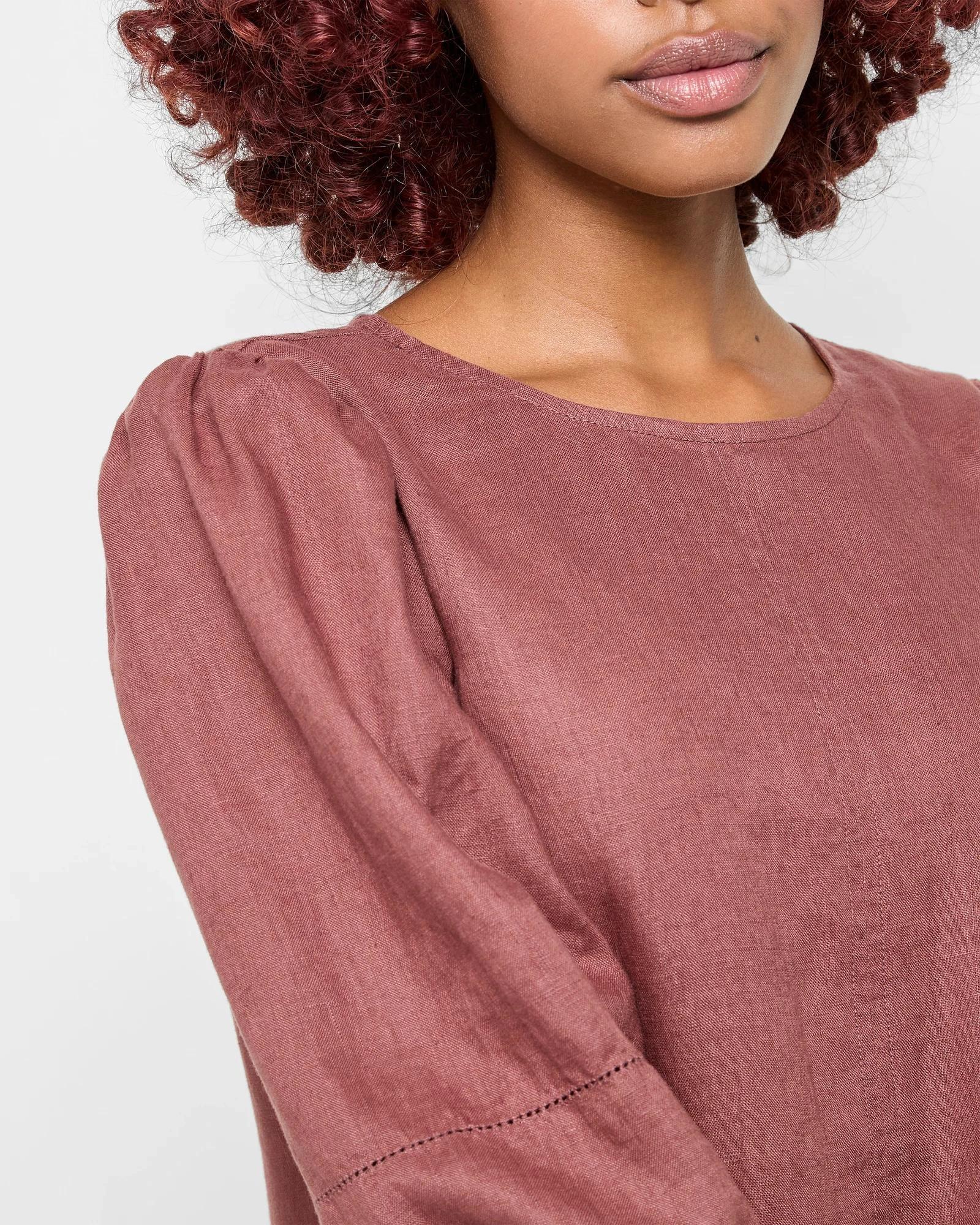 5 Target Petites Petites European Linen Mini Dress CAROB, 5 of 5