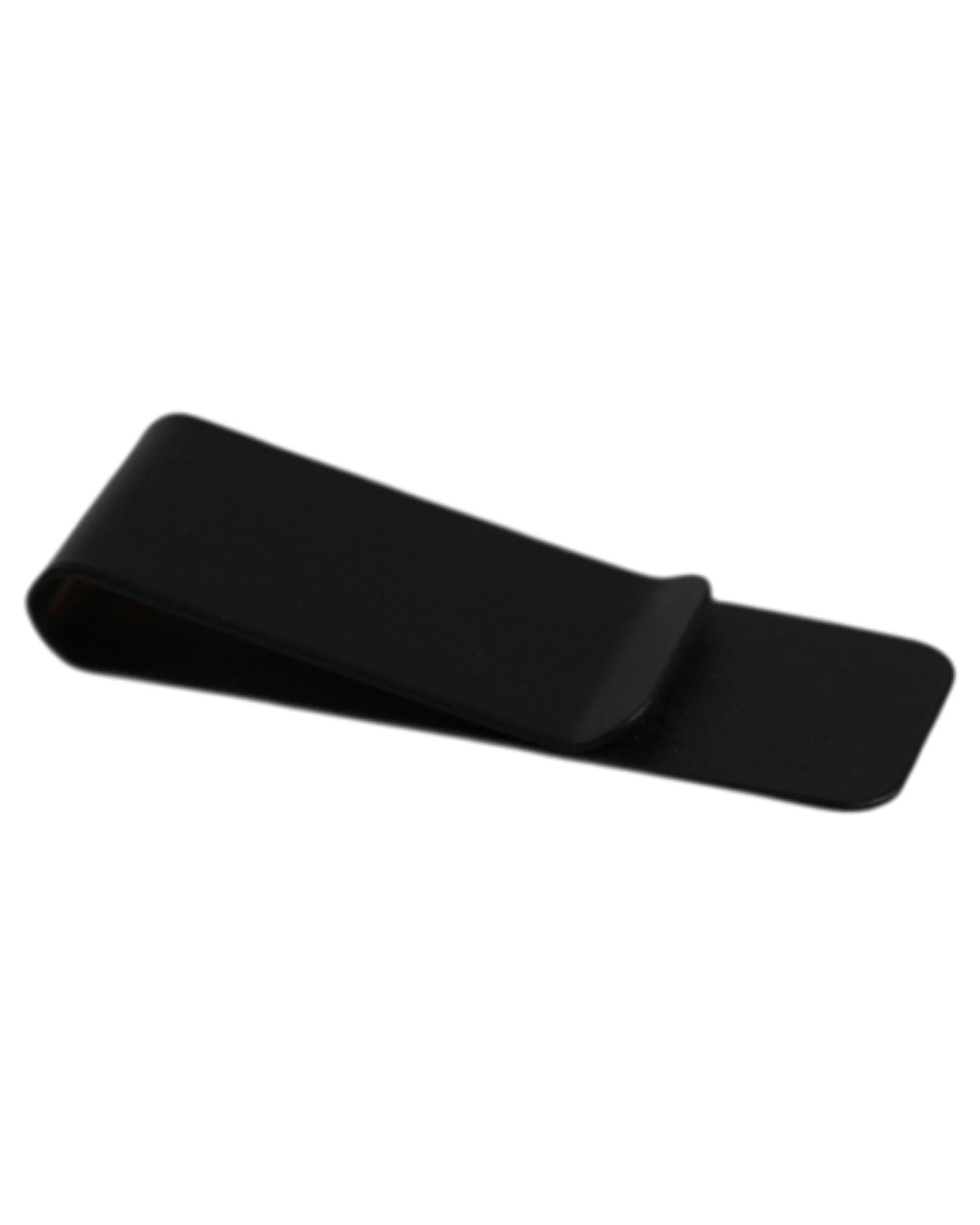 1 Zasel Mens 2cms Wide Solid Money Clip - Black - Black, 1 of 3