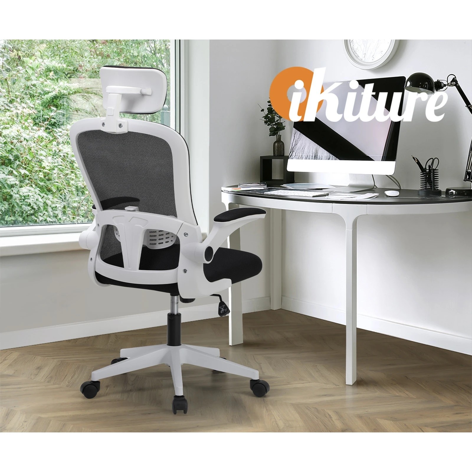 6 Oikiture Mesh Office Chair D-shape
 - Multi, 6 of 10