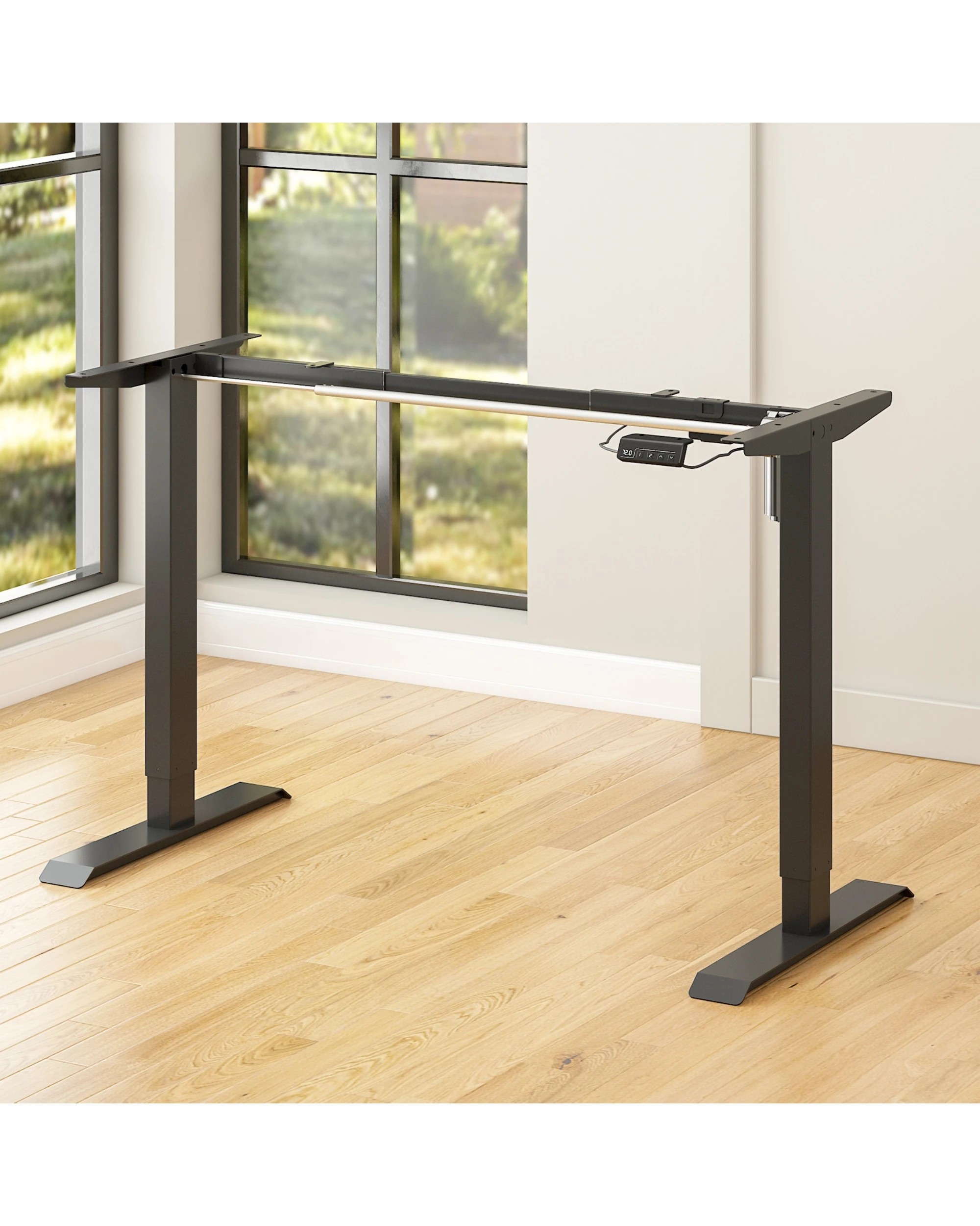 2 Advwin Standing Desk Frame Electric Height Adjustable No Desktop - Black, 2 of 2