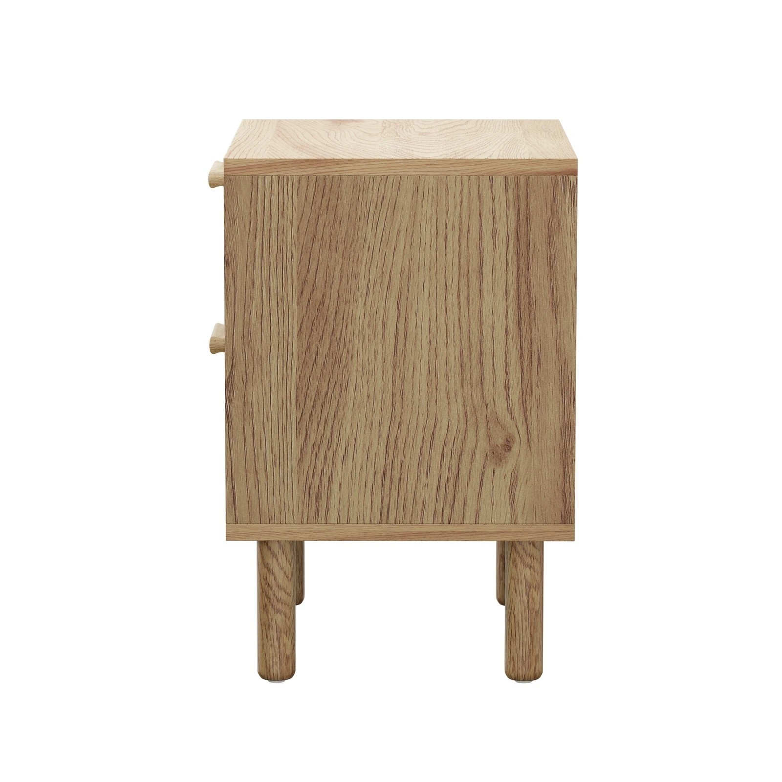 9 Oikiture Bedside Table Drawers Side End Tables Storage Nightstand
 - Natural, 9 of 10