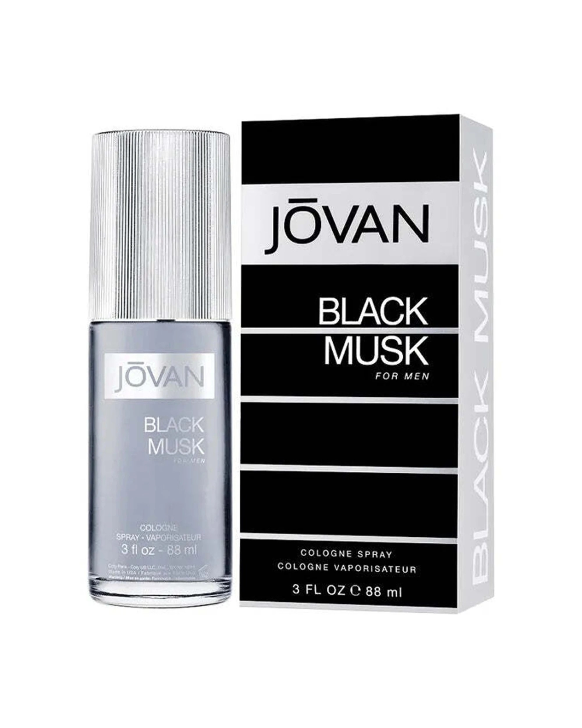 1 Jovan Musk Black 88ml Eau de Cologne, 1 of 1