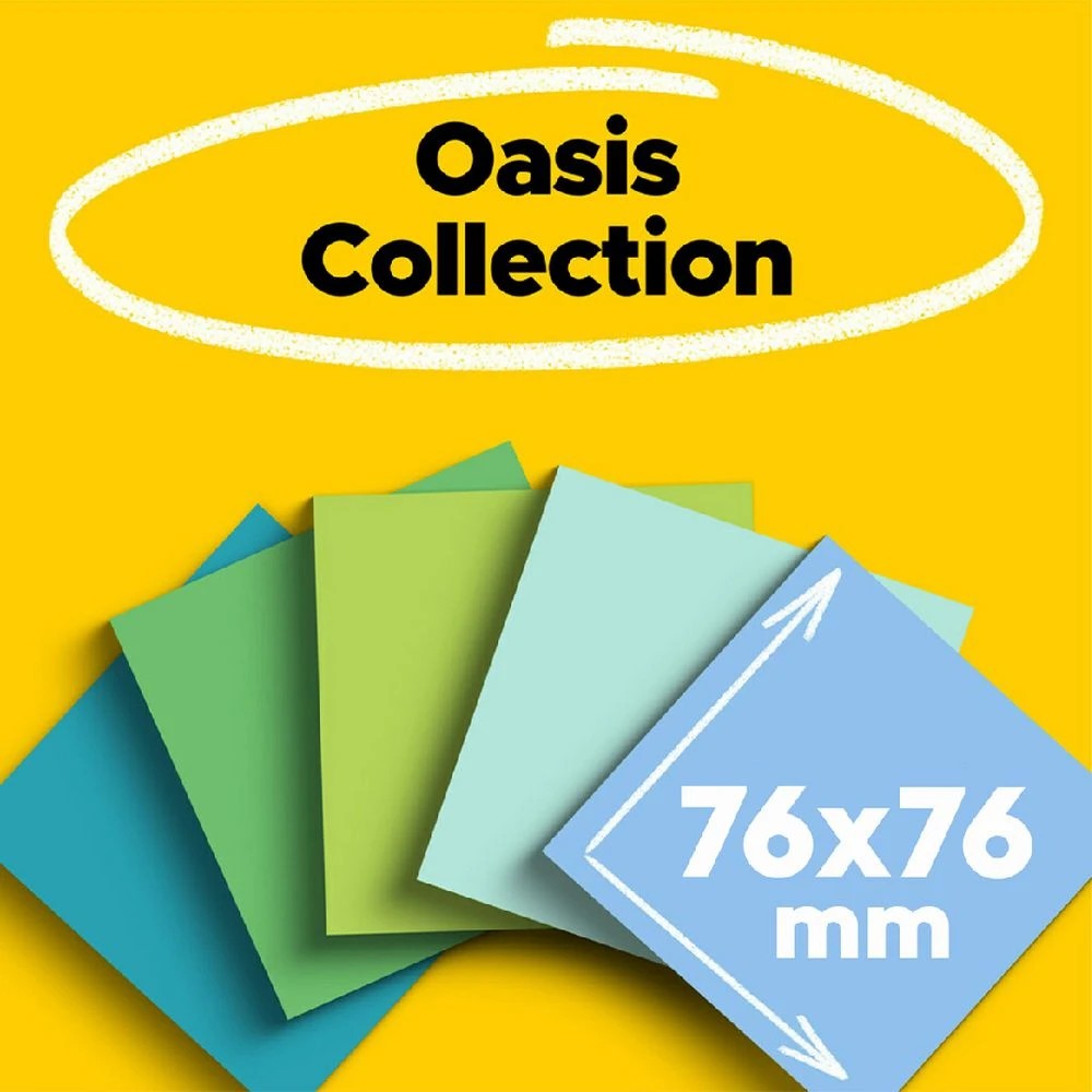 4 Post-It Super Sticky Notes 76 x 76mm Oasis 5 Pack, 4 of 9