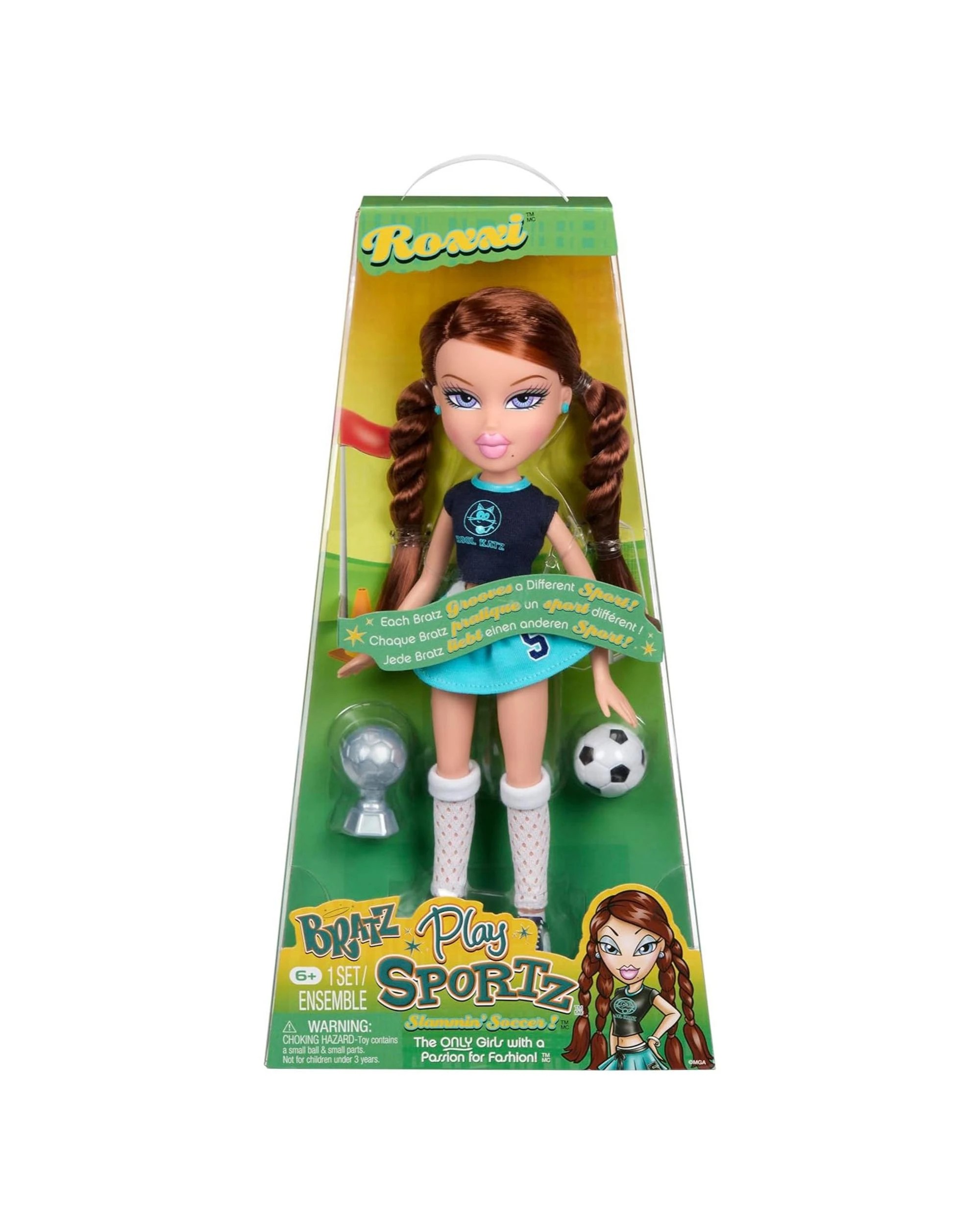 1 MGA Entertainment UK Ltd Bratz Play Sportz Roxxi Slammin' Soccer Doll, 1 of 5