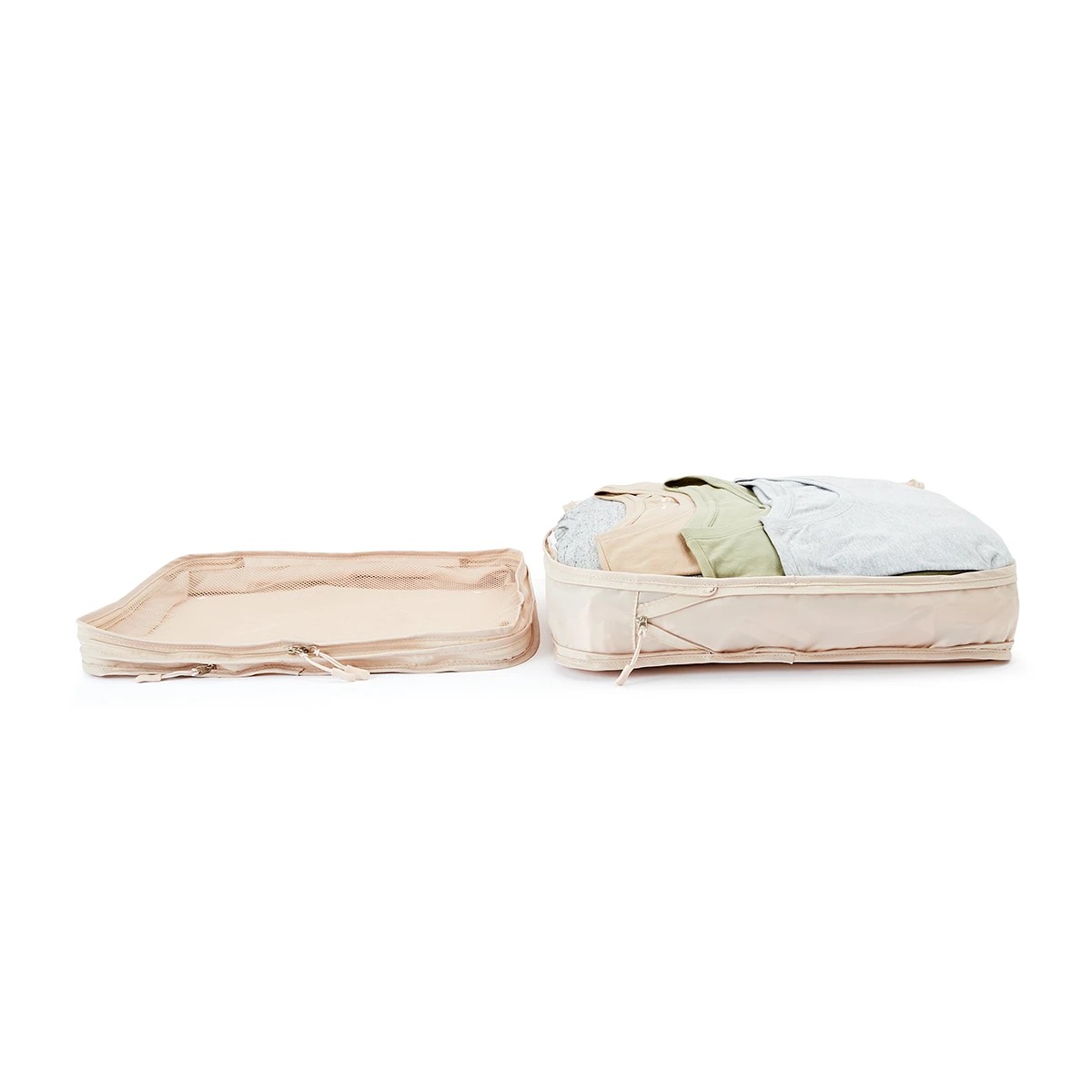 3 2 Piece Large Compression Packing Cubes - Taupe, 3 of 10
