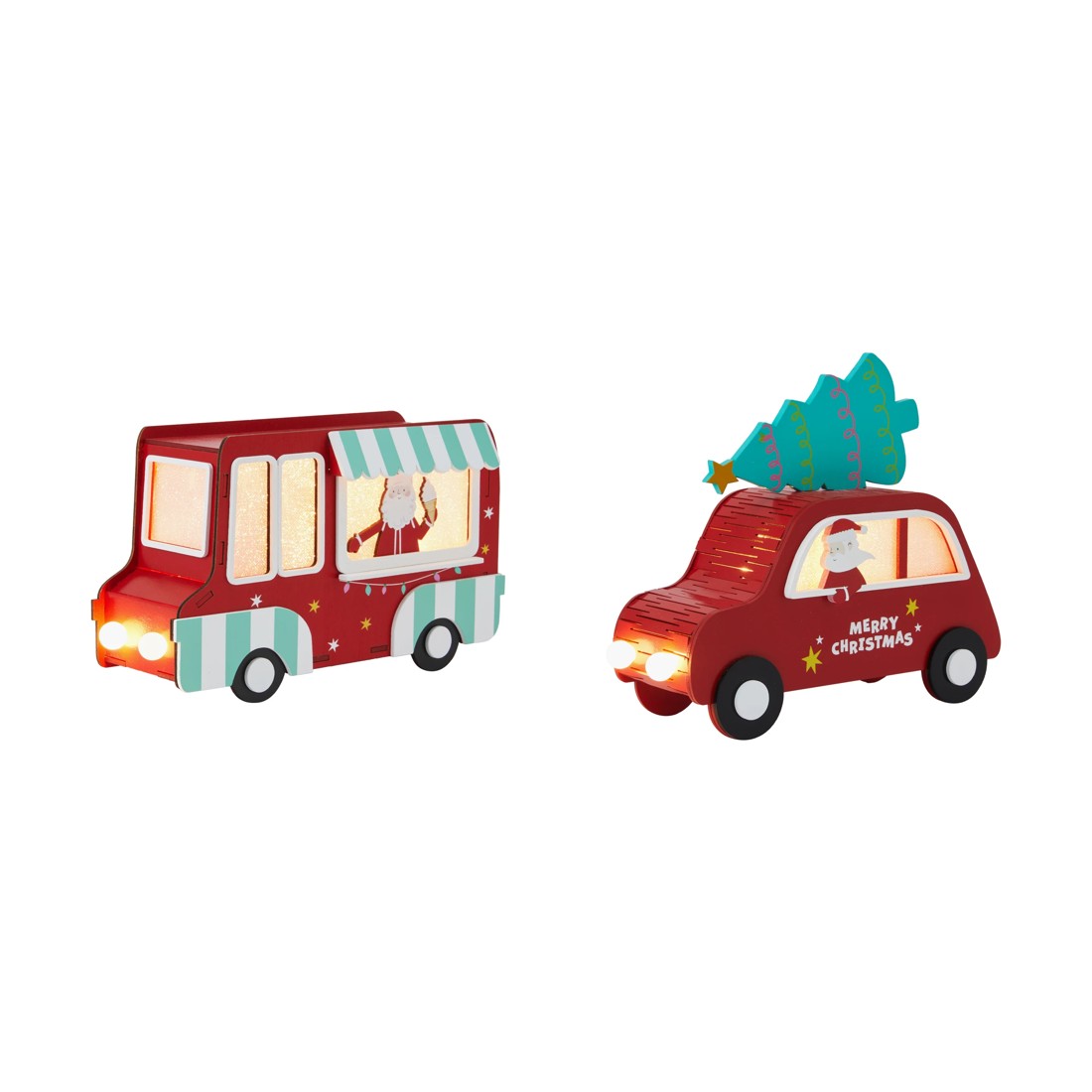 2 Light Up Santa Vehicle - Assorted, 2 of 7