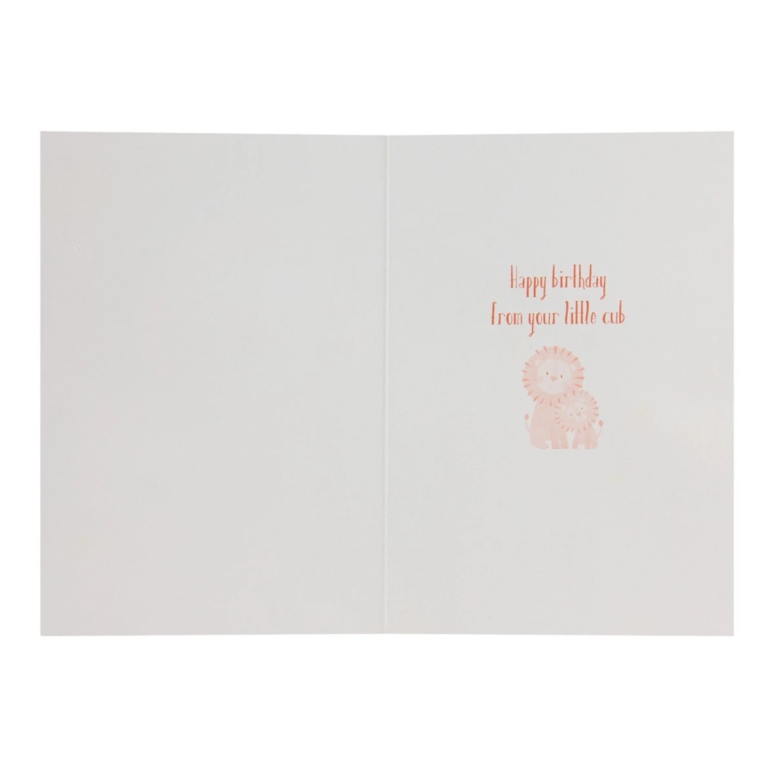 2 Connections from Hallmark Birthday Card for Dad - Lion and Cub, 2 of 3