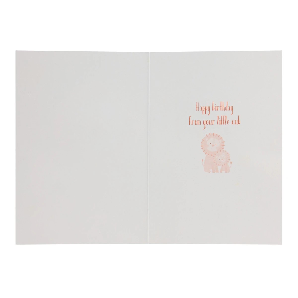 2 Connections from Hallmark Birthday Card for Dad - Lion and Cub, 2 of 3