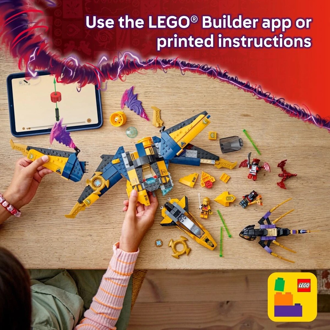 9 LEGO NINJAGO Ras and Arin's Super Storm Jet 71833, 9 of 10