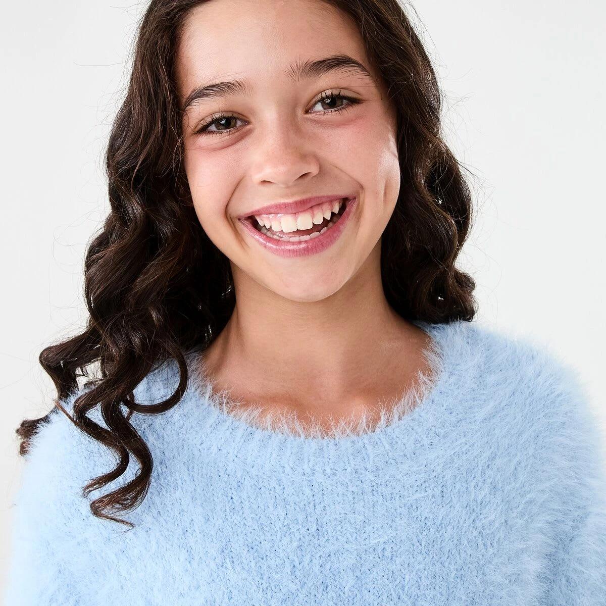 3 Eyelash Knit Jumper Doll Blue, 3 of 8