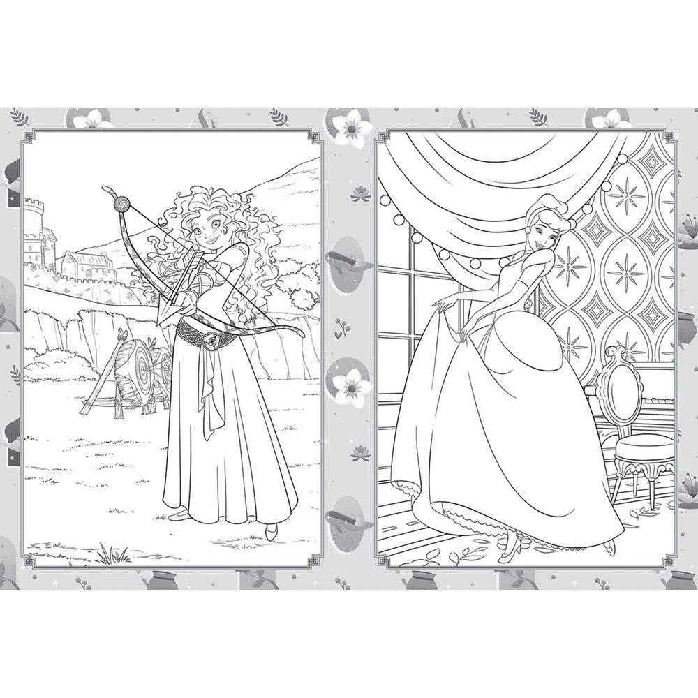 2 Scholastic Mega Colouring Book Disney Princess, 2 of 4