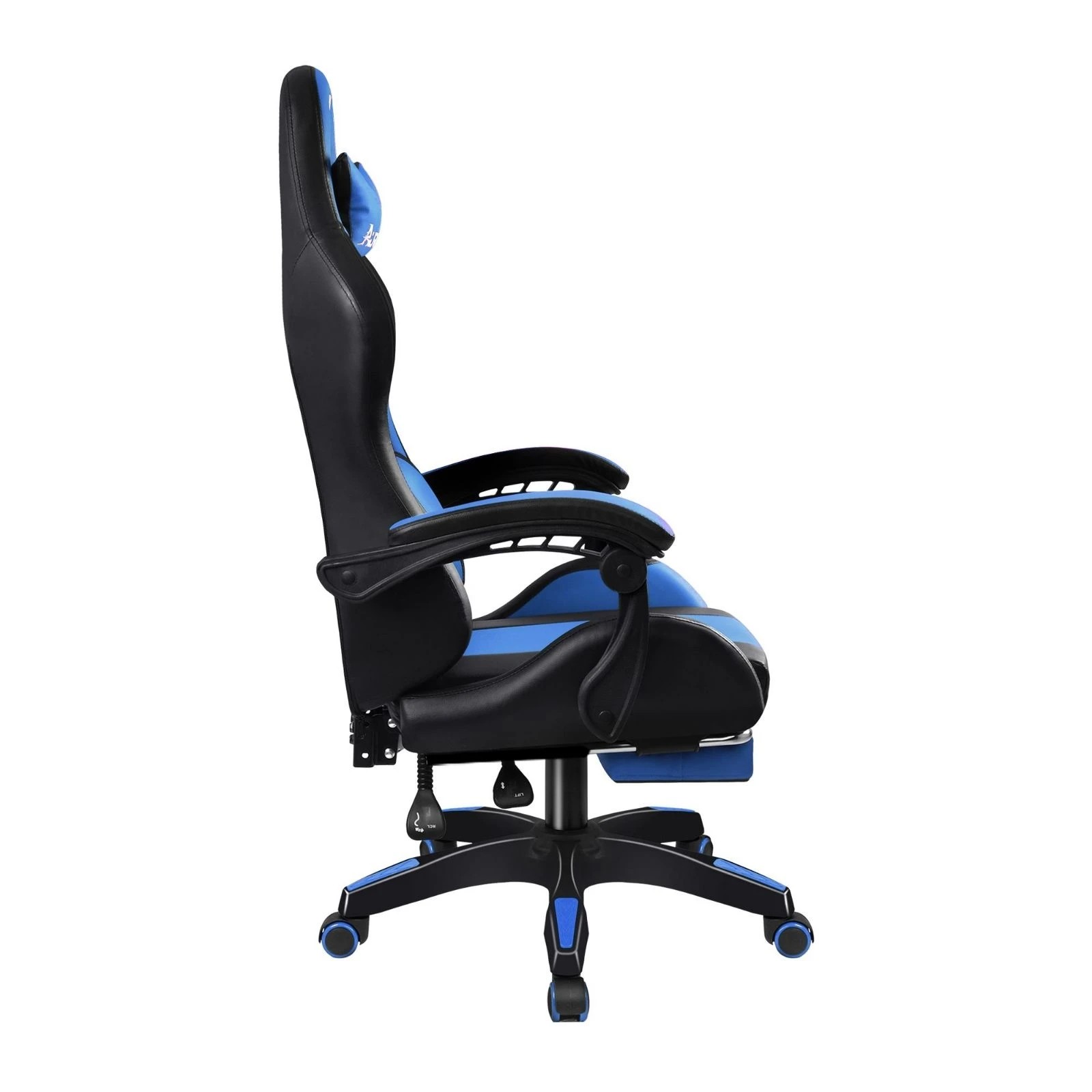 5 Alfordson Gaming Office Chair Extra Large Pillow Racing Executive Footrest Seat - Blue, 5 of 10