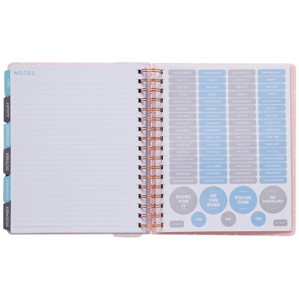 10 Otto Undated Week-to-View Business Goal Planner Pink, 10 of 10