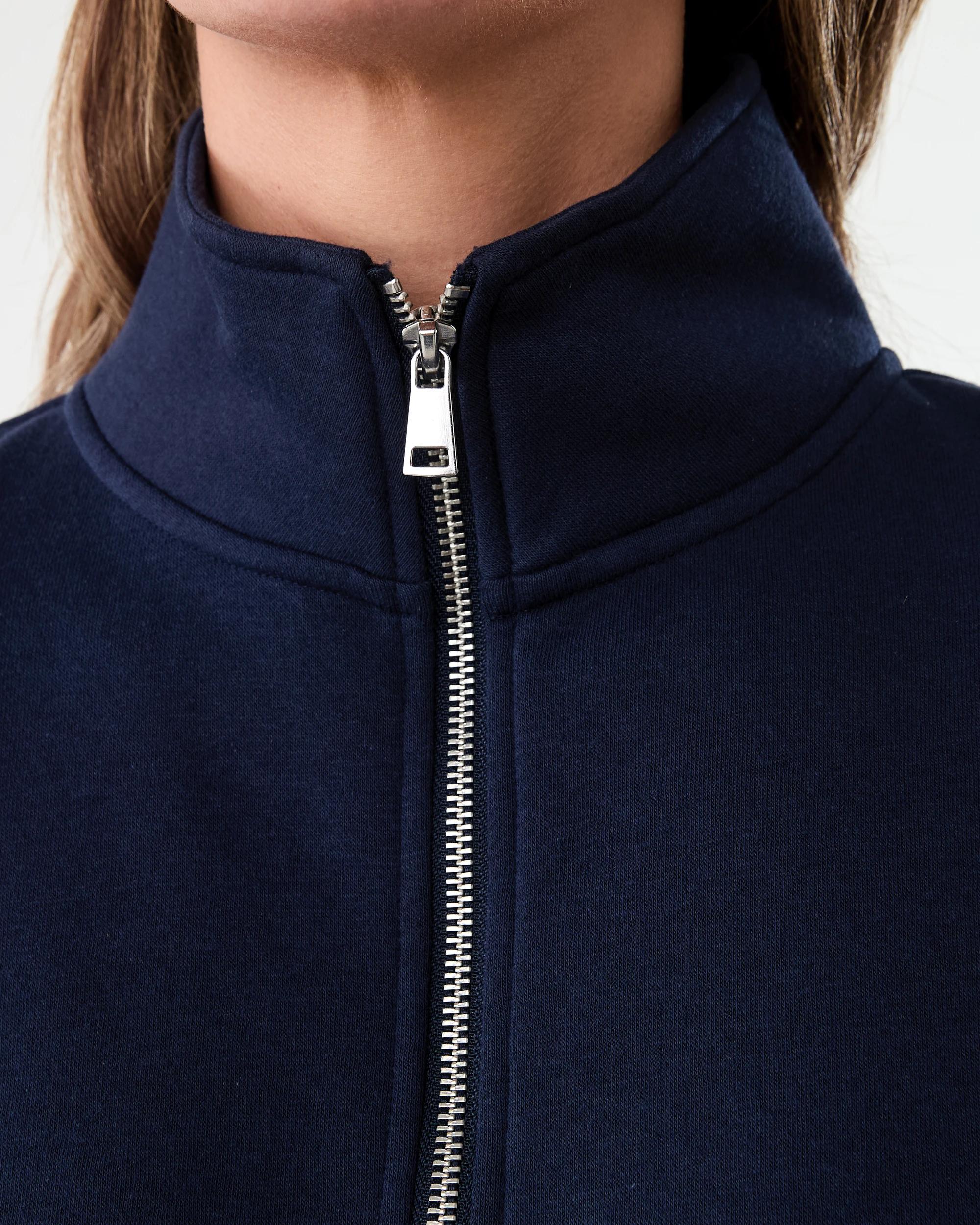 5 Quarter Zip Seam Front Sweatshirt Navy Blaze, 5 of 6