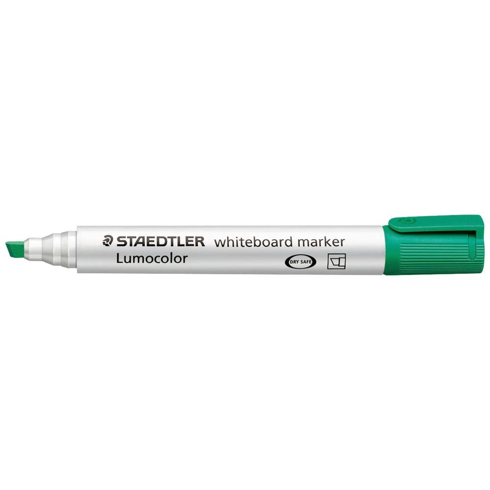 1 Staedtler Lumocolor Whiteboard Marker Chisel Green, 1 of 4