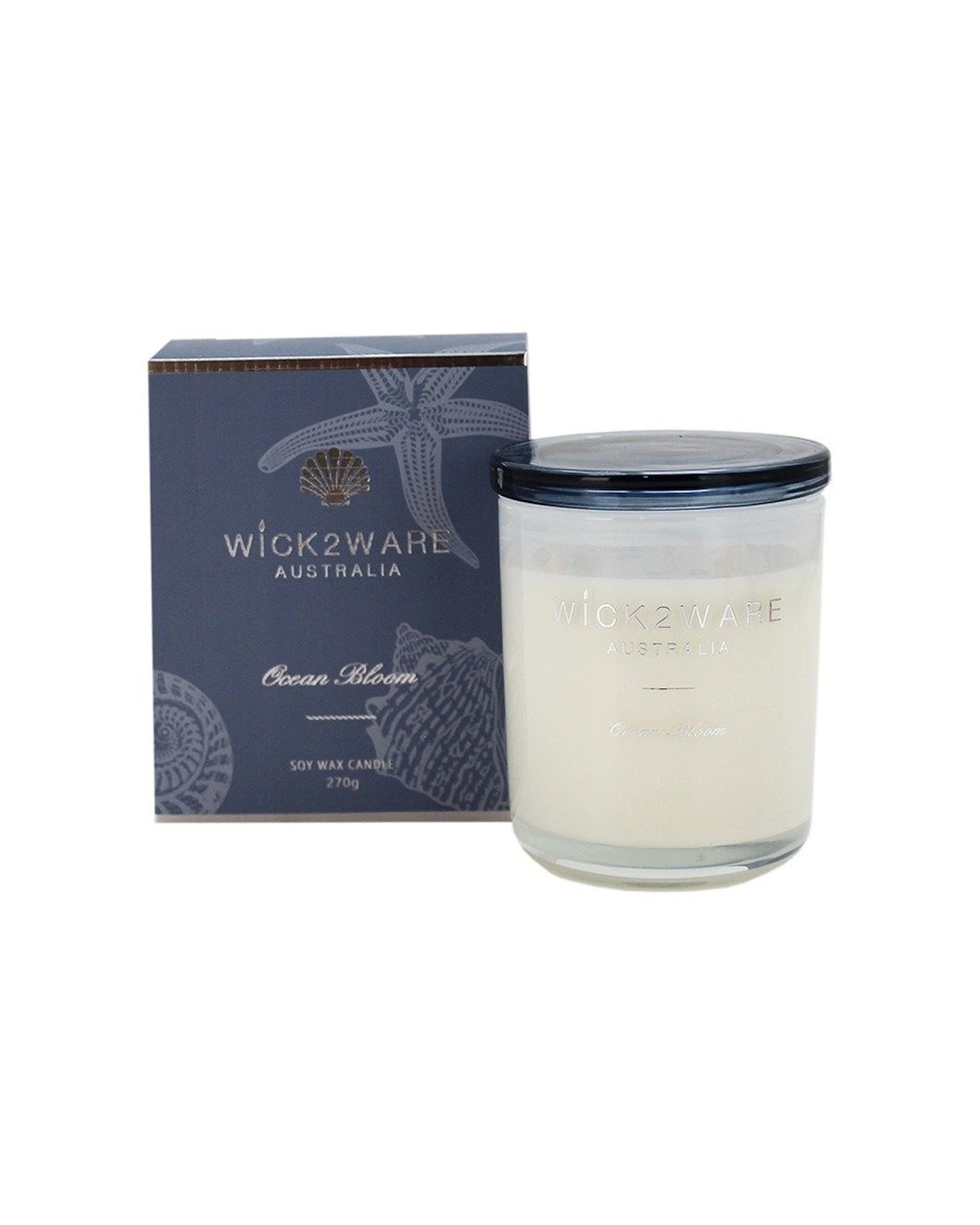 1 Wick2Ware Soy Scented Candle Jar Home Fragrance Ocean Mist 270g - Multi, 1 of 1