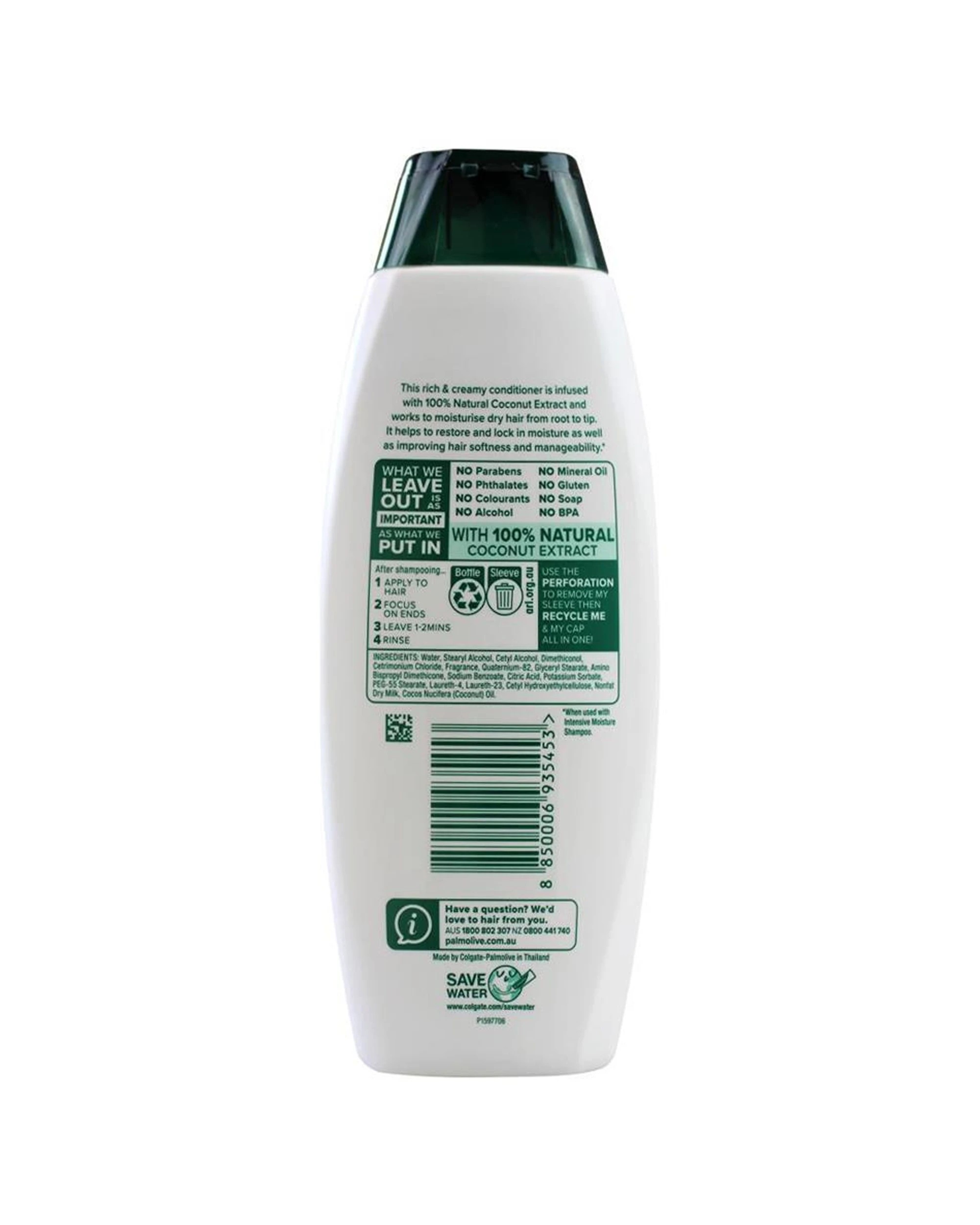 3 Palmolive Conditioner Intensive Moisture Coconut 350ml 4PK Nourishin - White, 3 of 3