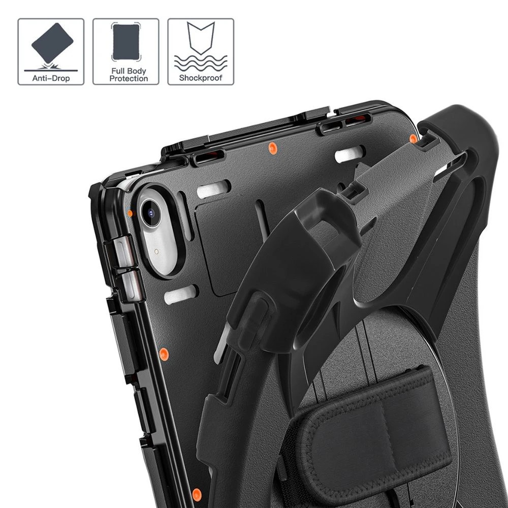 4 J.Burrows Rugged Case iPad A16/10th Gen 10.9" Black w strap, 4 of 8