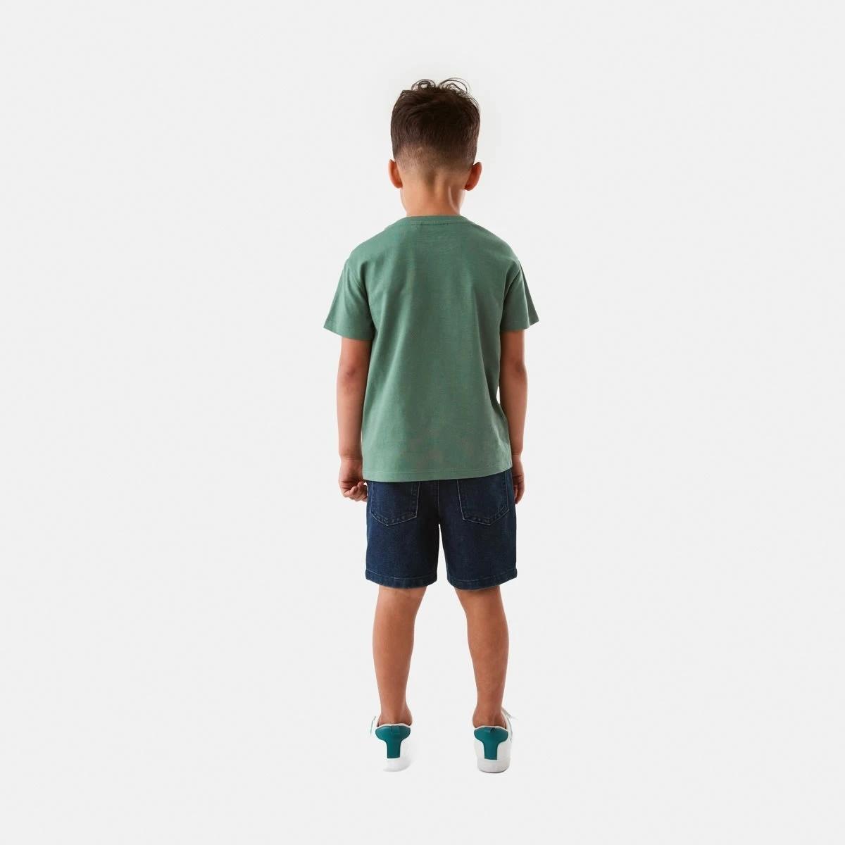 6 Chest Print T-shirt Grn Truck, 6 of 8