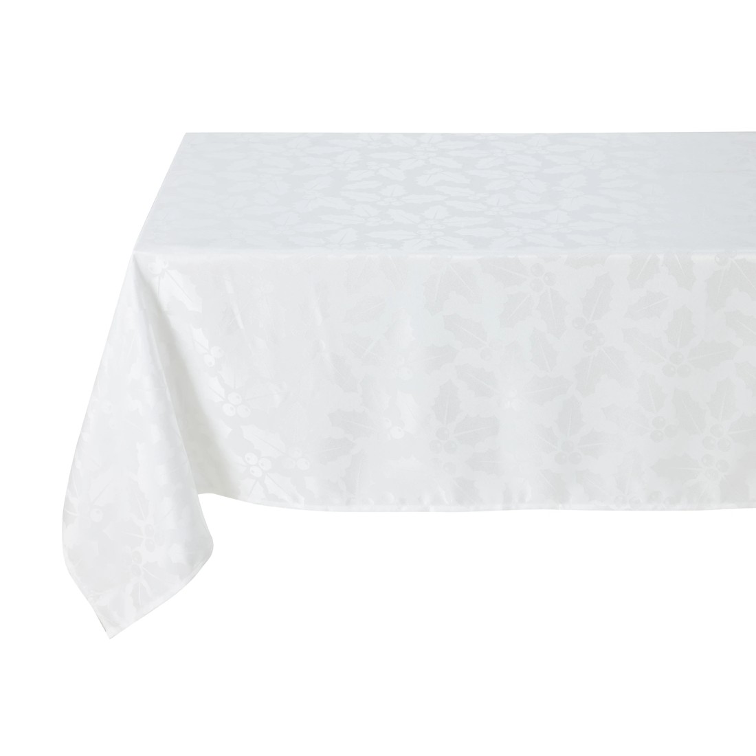 2 White Holly Jacquard Tablecloth, 2 of 4