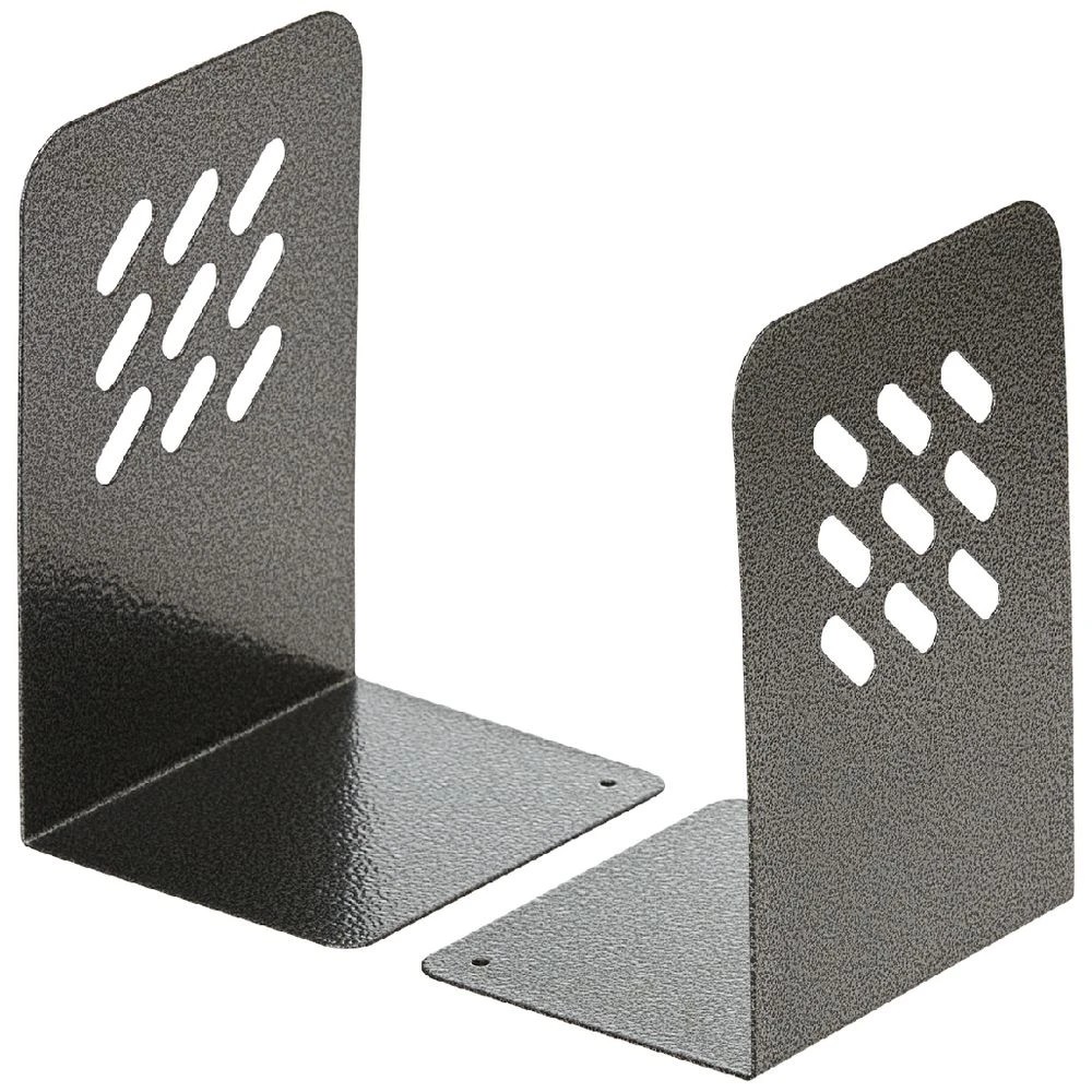 1 J.Burrows Metal Bookends 195mm Black, 1 of 1