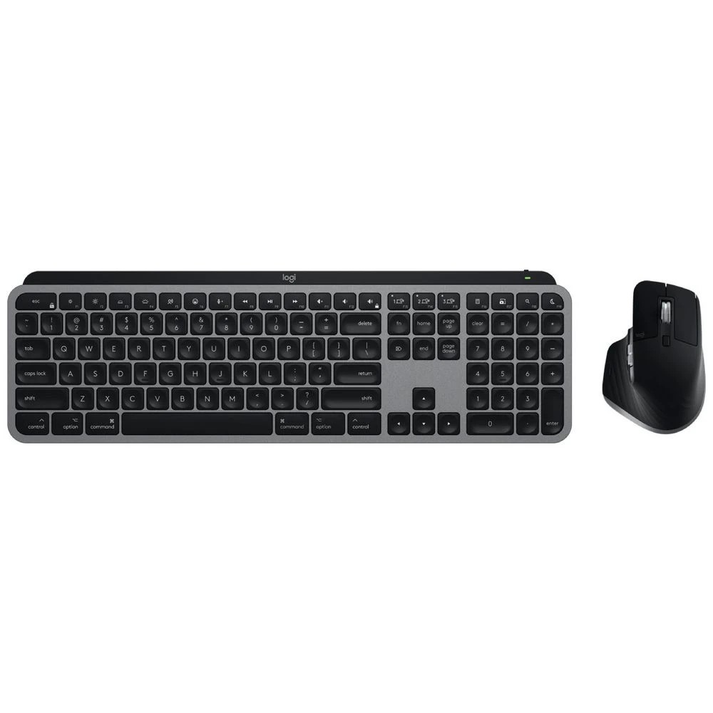 1 Logitech MX Keys S Wireless Keyboard and Mouse Combo Mac Grey, 1 of 10