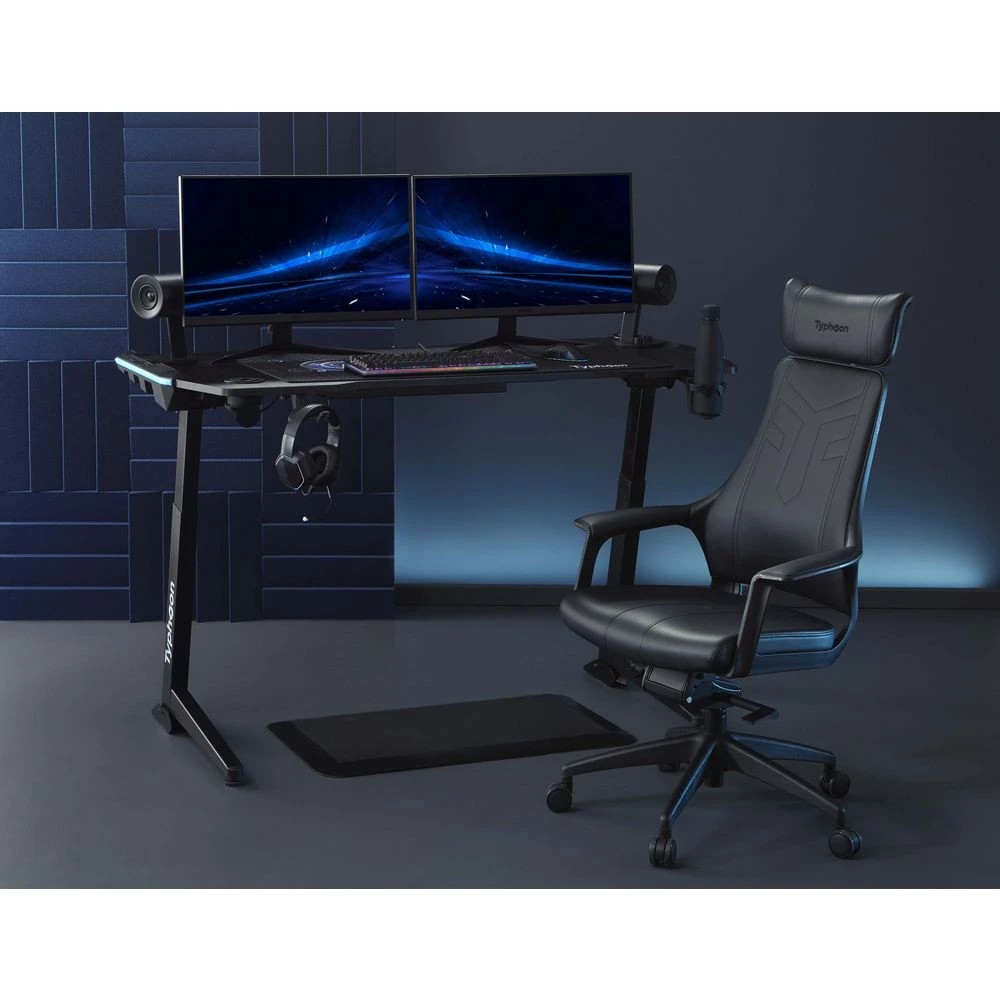 10 Typhoon Ultimate Gaming Electric Sit-Stand Desk 1500mm Black Desks, Tables and Workstations, 10 of 10