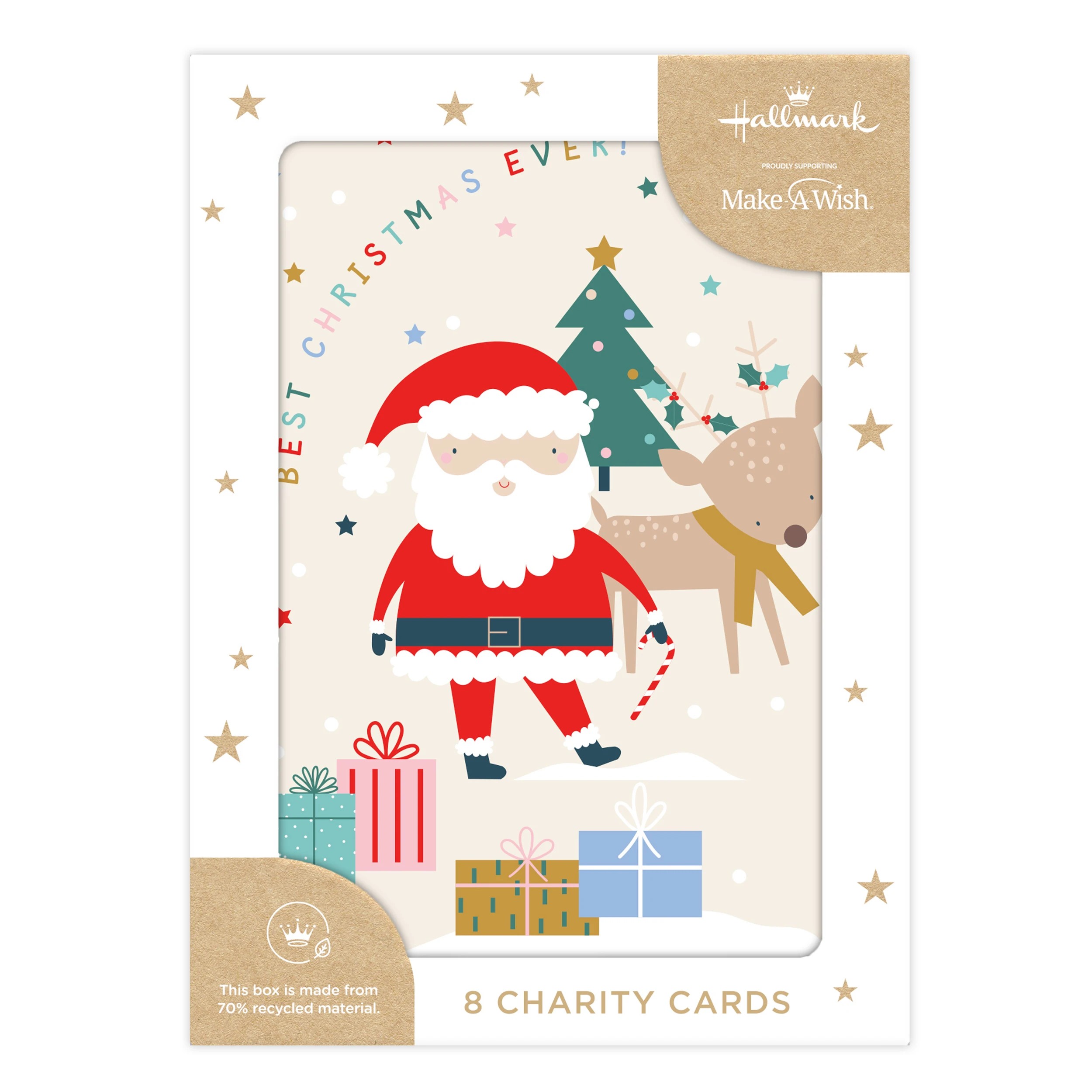 4 8 Pack Hallmark Boxed Charity Christmas Cards - Santa, 4 of 4