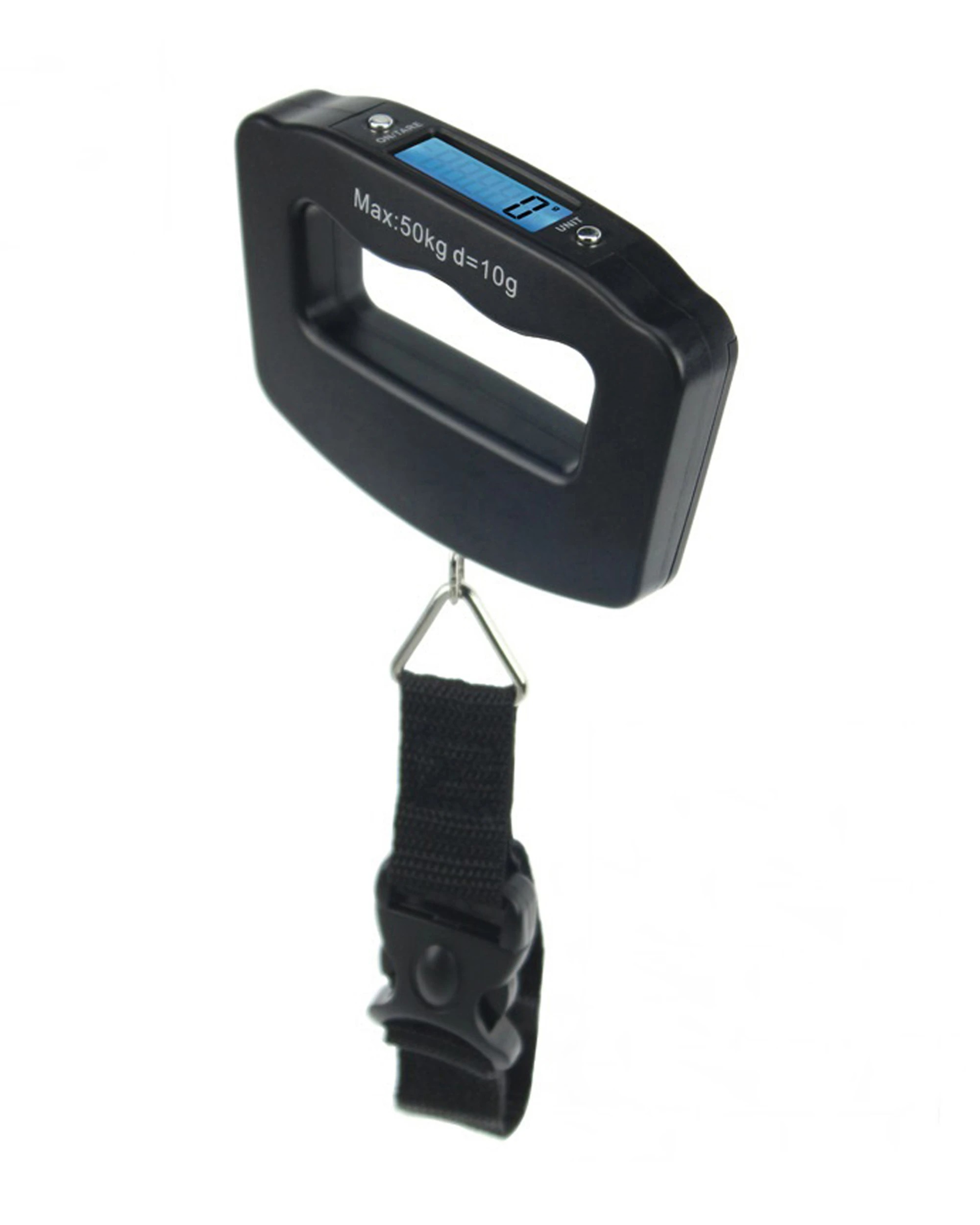 1 Portable Digital Backlit Lcd Electronic Scale 50Kg/10G Hanging Belt Luggage Weight, 1 of 2