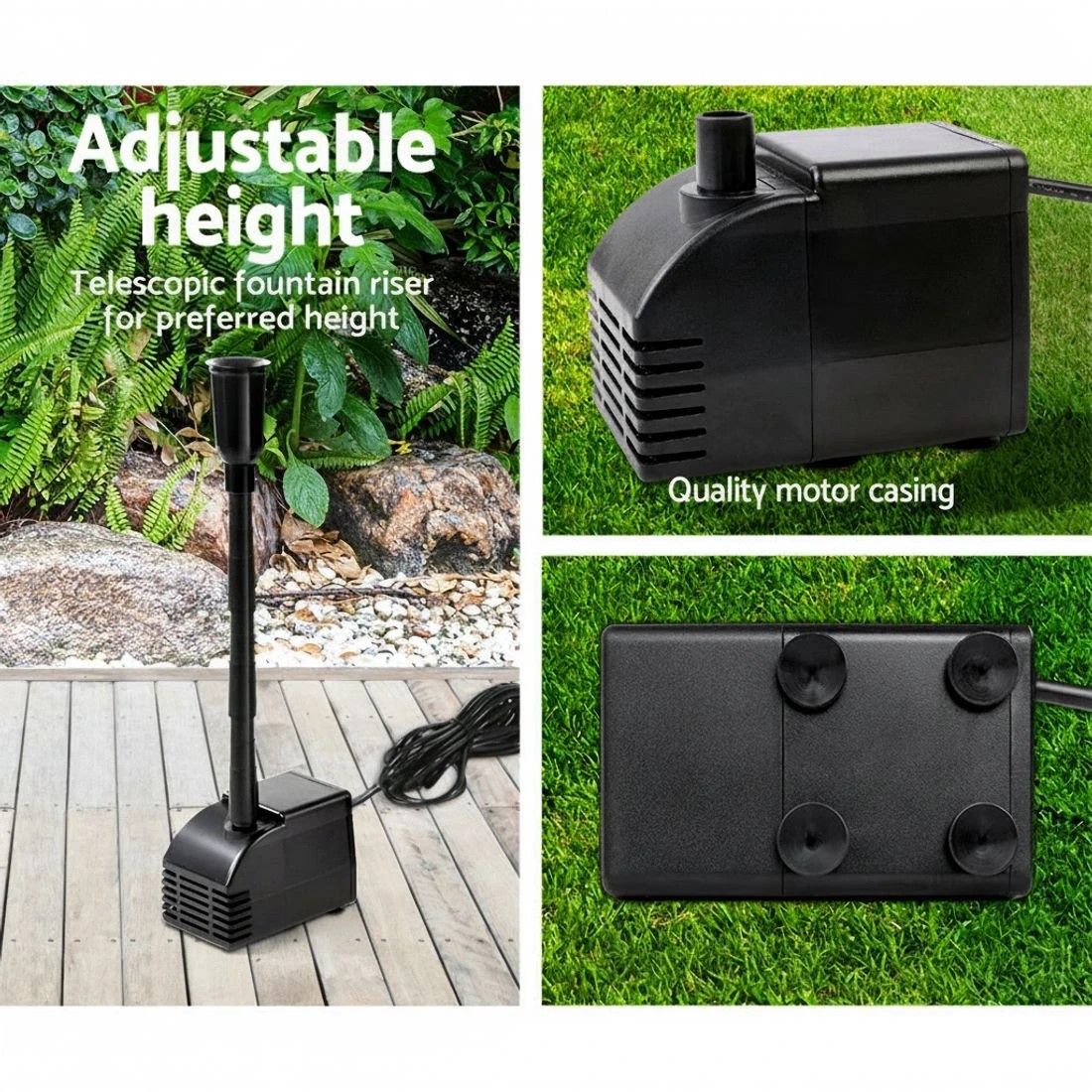 7 Gardeon Solar Pond Pump Submersible Water Fountain Kit with 2 Panels 7.2FT - Black, 7 of 7