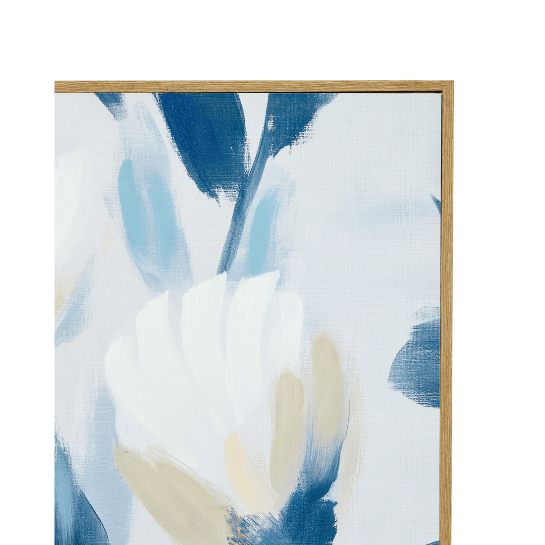 2 Indigo Bloom Framed Canvas - 90cm x 60cm, 2 of 5