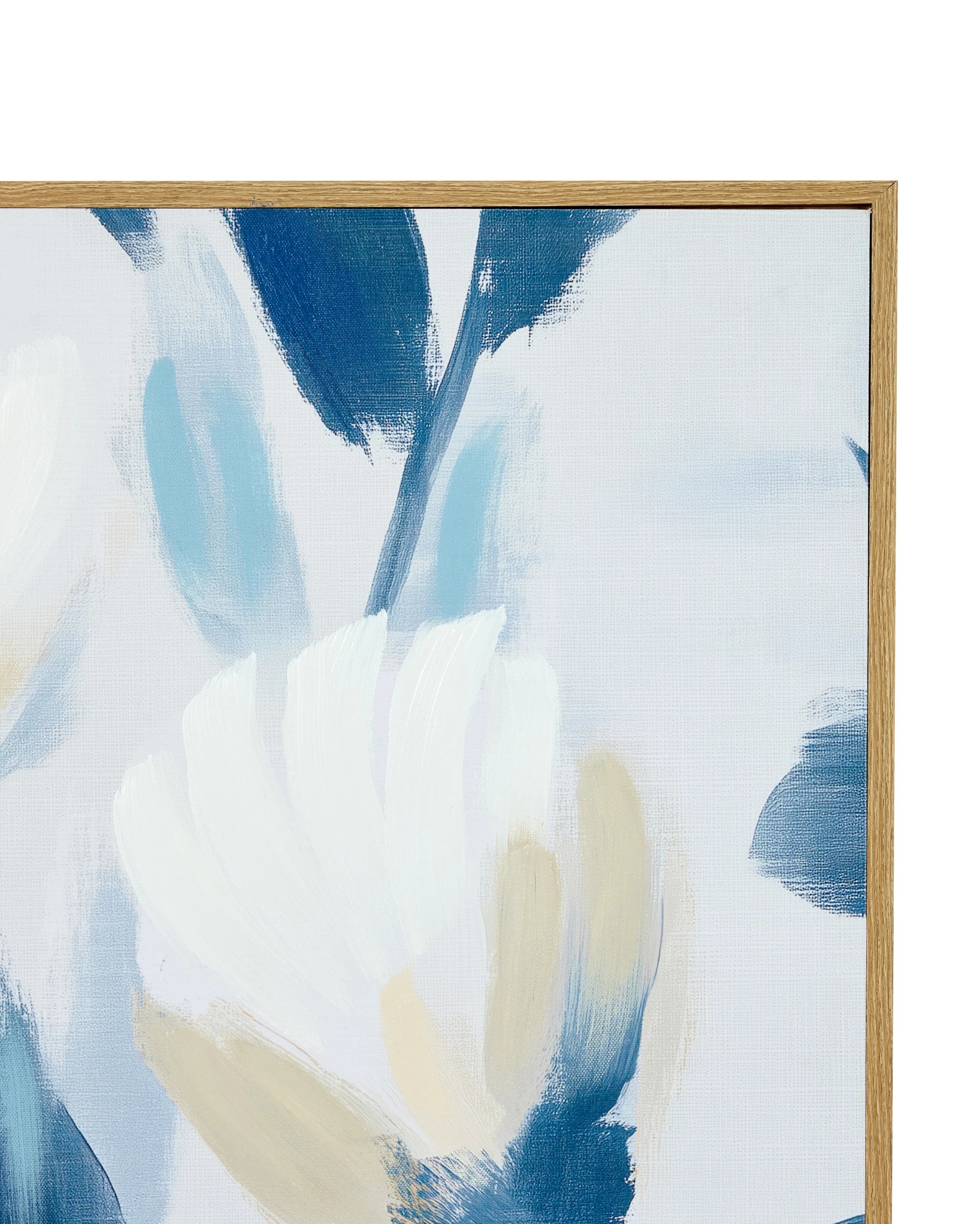 2 Indigo Bloom Framed Canvas - 90cm x 60cm, 2 of 5