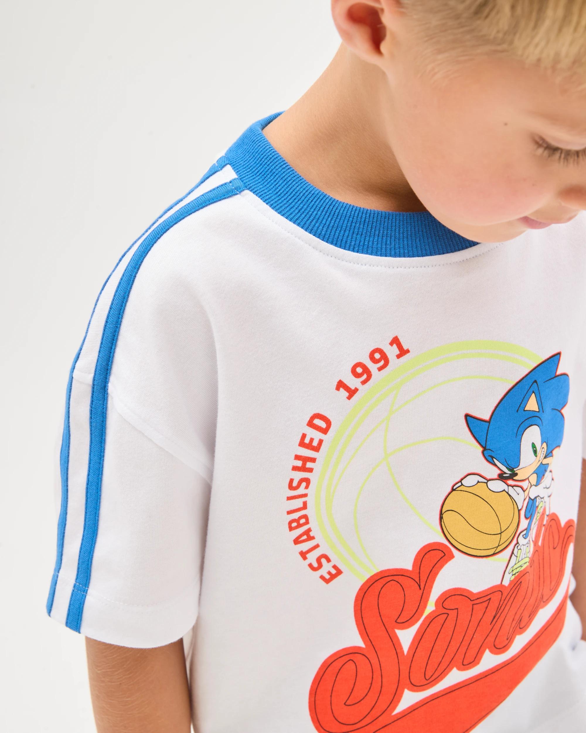 4 Sonic The Hedgehog Australian Cotton Oversized T-Shirt WHITE, 4 of 7