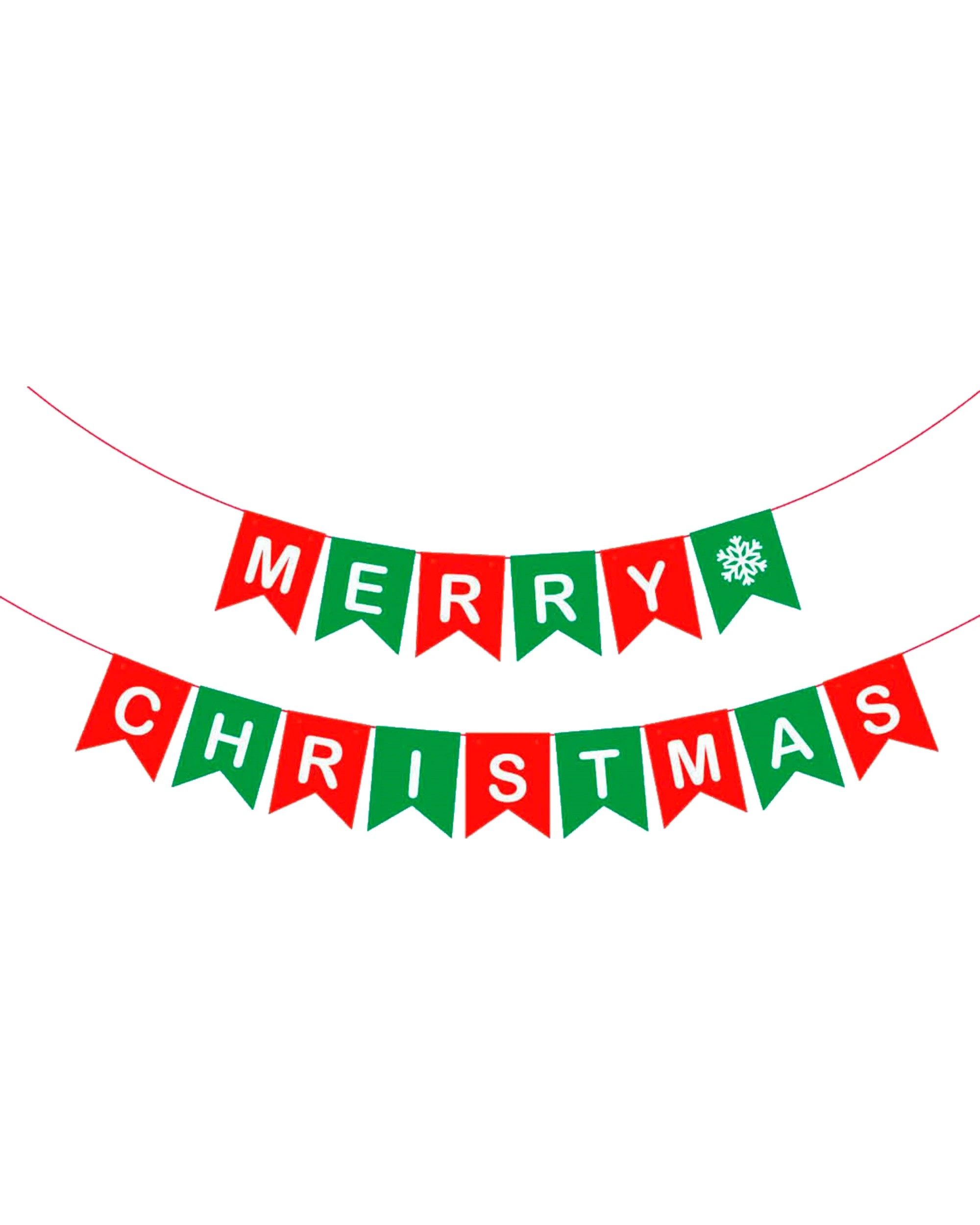 1 JD Party Merry Christmas Pennant Banner 5m - Multi, 1 of 2
