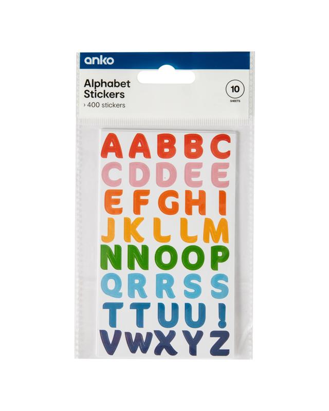 400 Piece Alphabet Stic