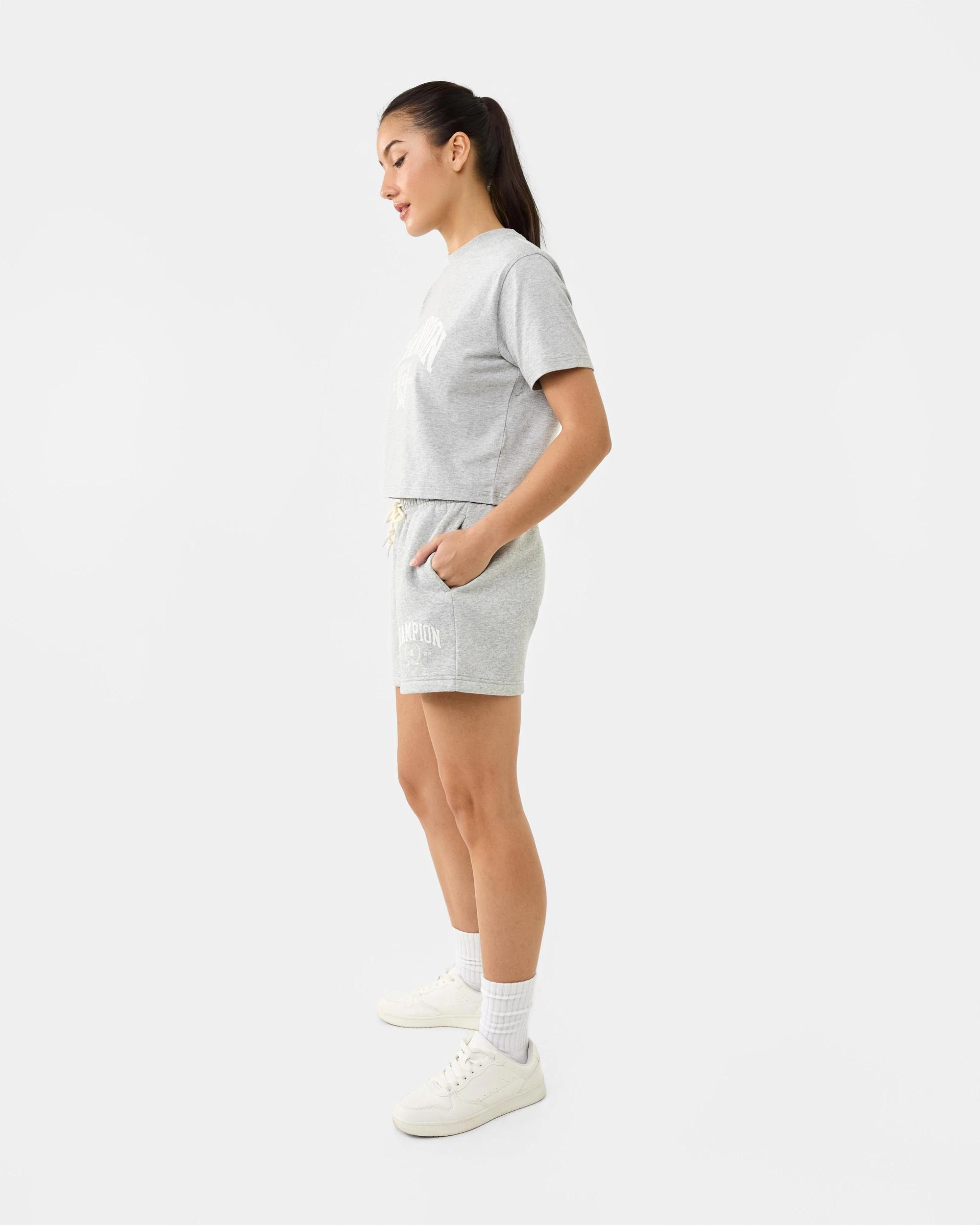 3 Champion Varsity Womens Crop T-shirt Oxford Ht, 3 of 8