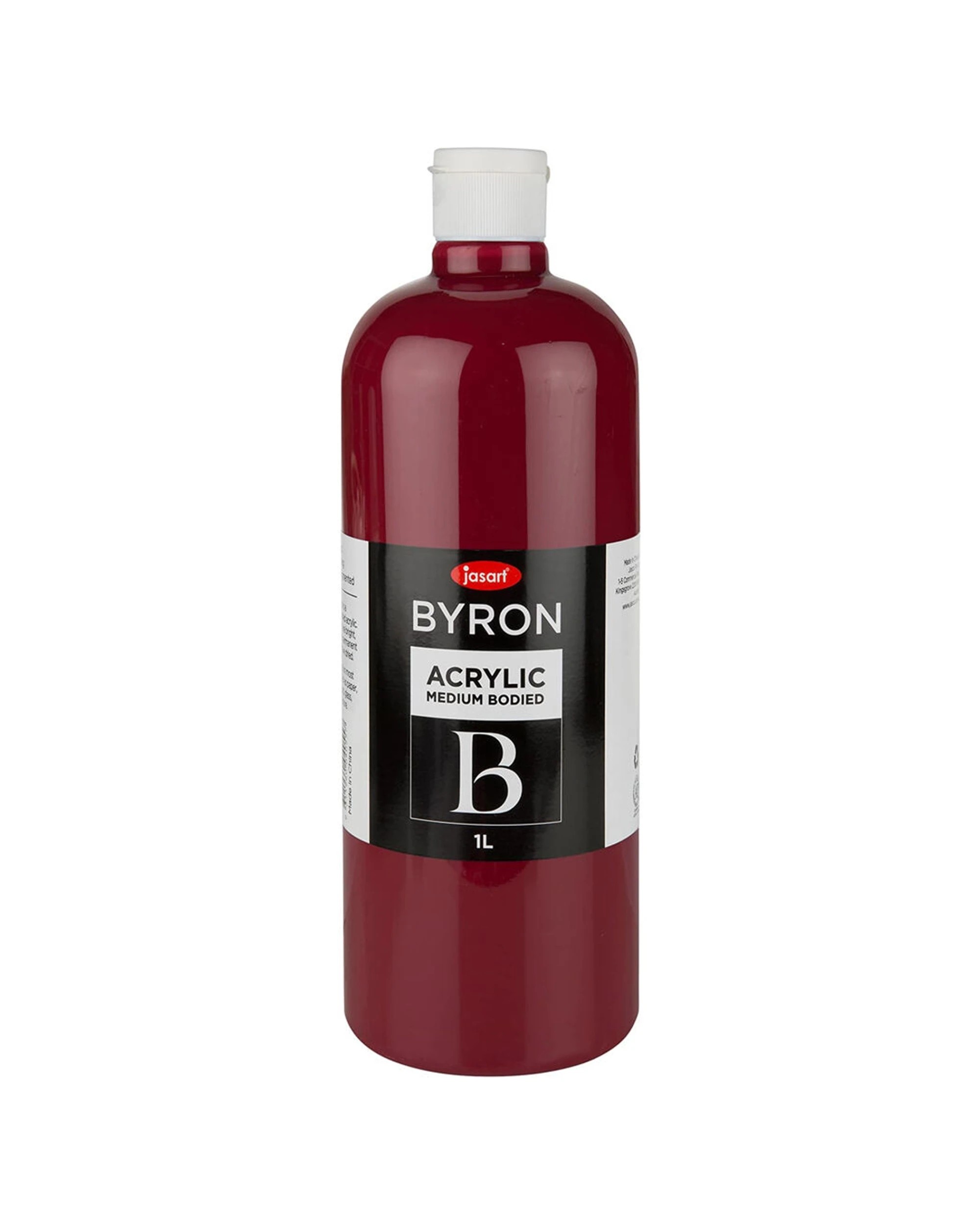 1 Jasart Byron Acrylic Paint Bottle Medium-Bodied 1L Magenta - Pink, 1 of 1