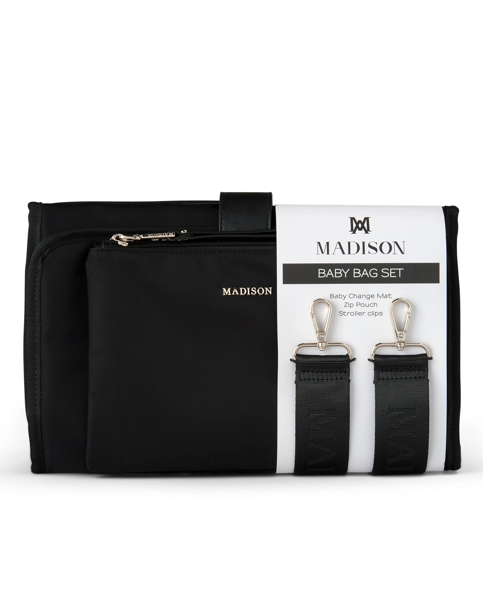 1 Madison Accessories Baby 3 Piece Set - Change Mat, Stroller Clip, Pouch, 1 of 7