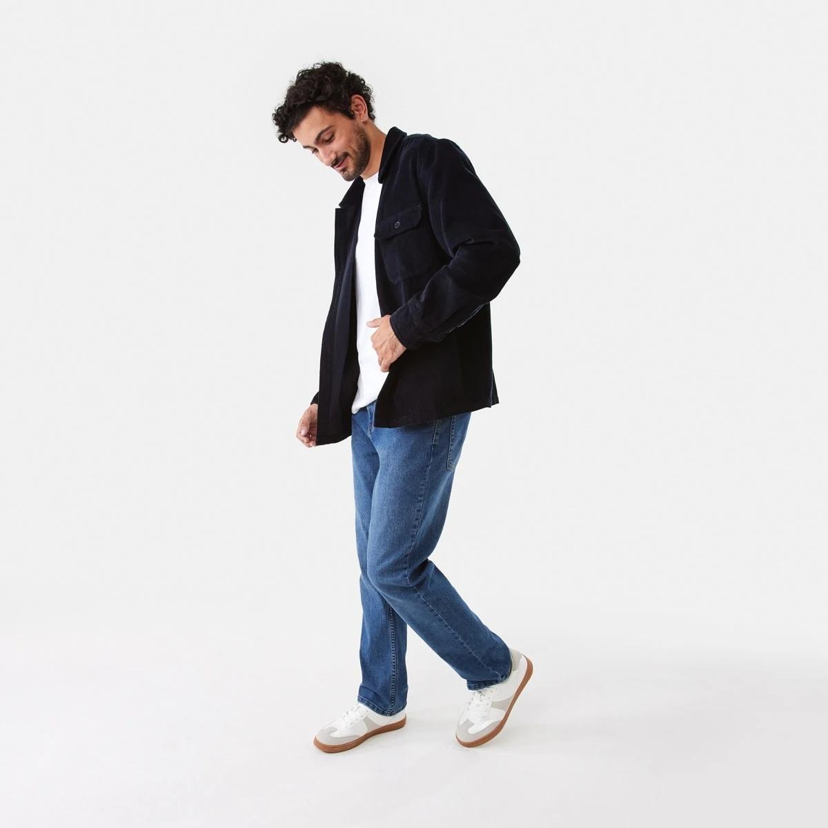 3 Long Sleeve Corduroy Overshirt Sky Cptn, 3 of 8
