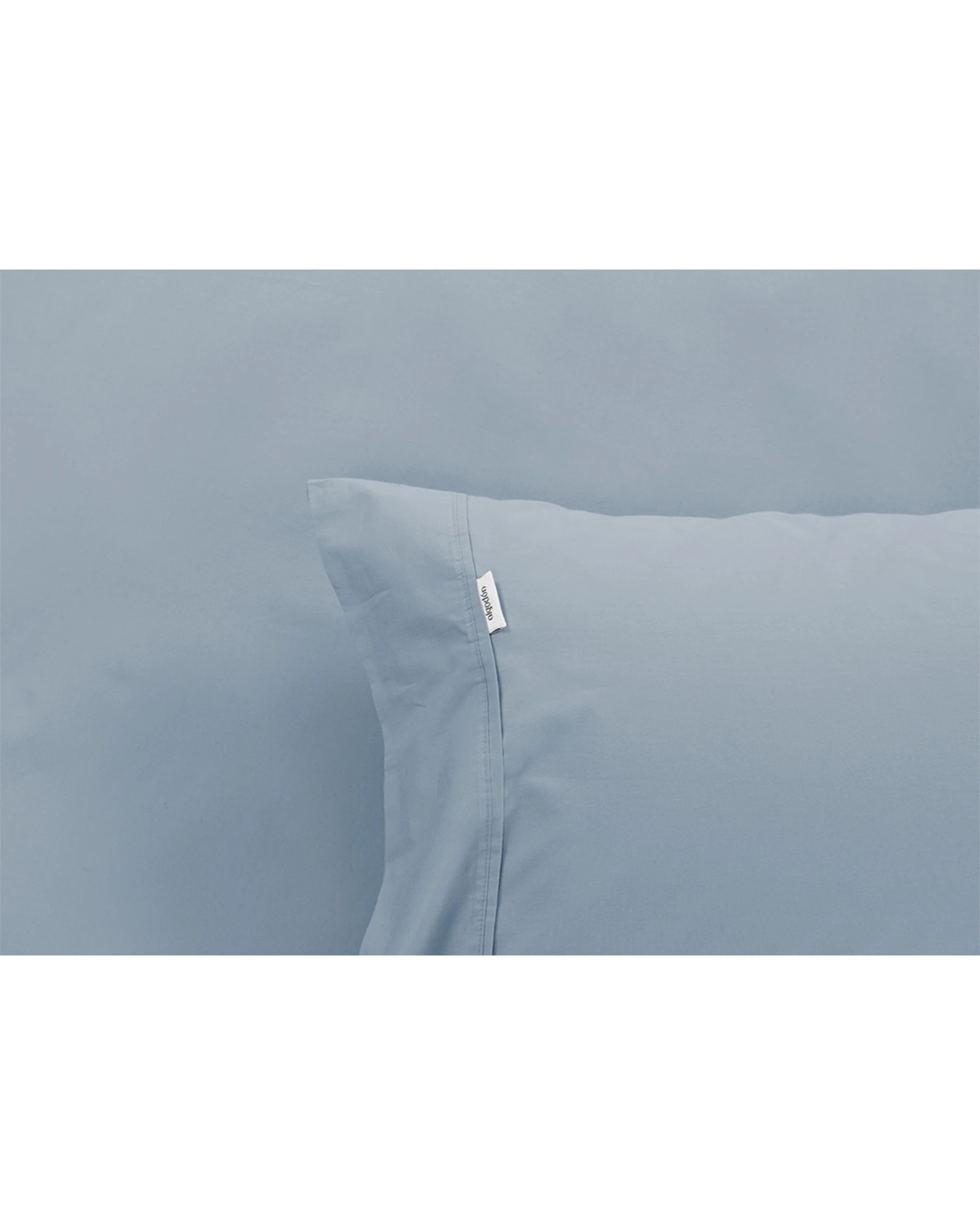 2 Algodon Combo 300TC Cotton Fitted Bed Bedding Sheet Set Faded Denim - Single Bed - Blue, 2 of 4