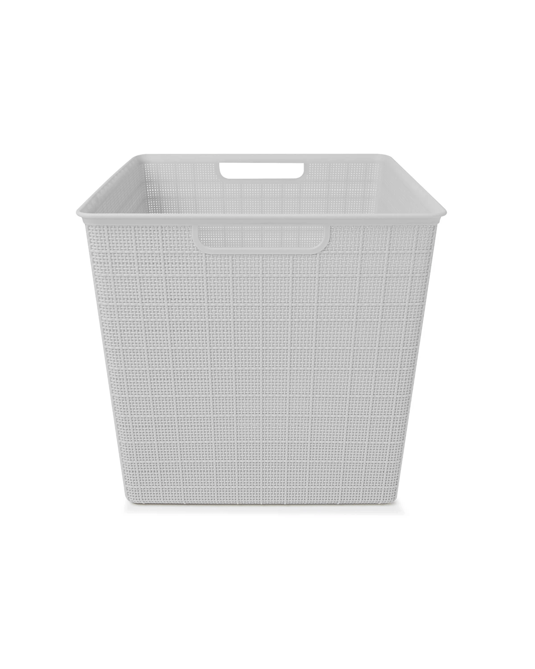 3 26L Rectangle Linen Weave Basket - Grey, 3 of 7