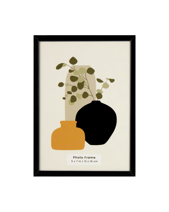 5in. x 7in. Metal Photo Frame - Black