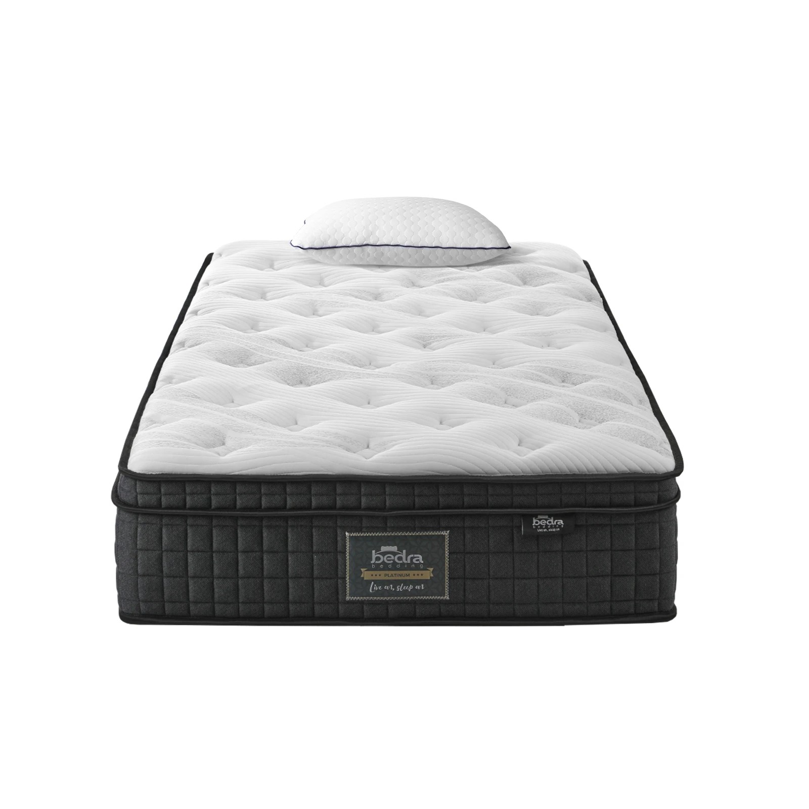 1 Bedra Bedding King Single Mattress Cool Gel Foam Pocket Spring 34cm With Pillow
 - Multi, 1 of 10